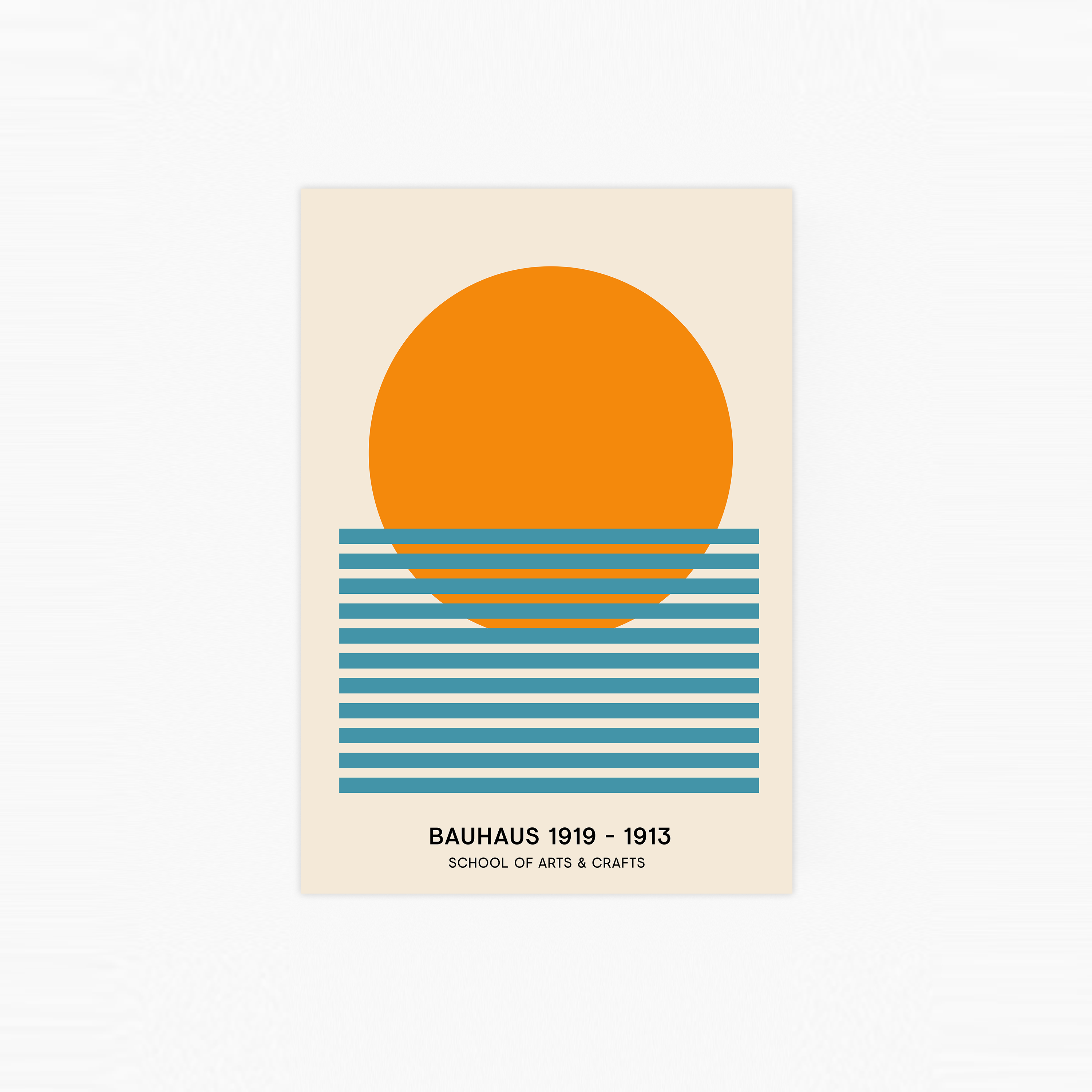 Bauhaus Sun Poster