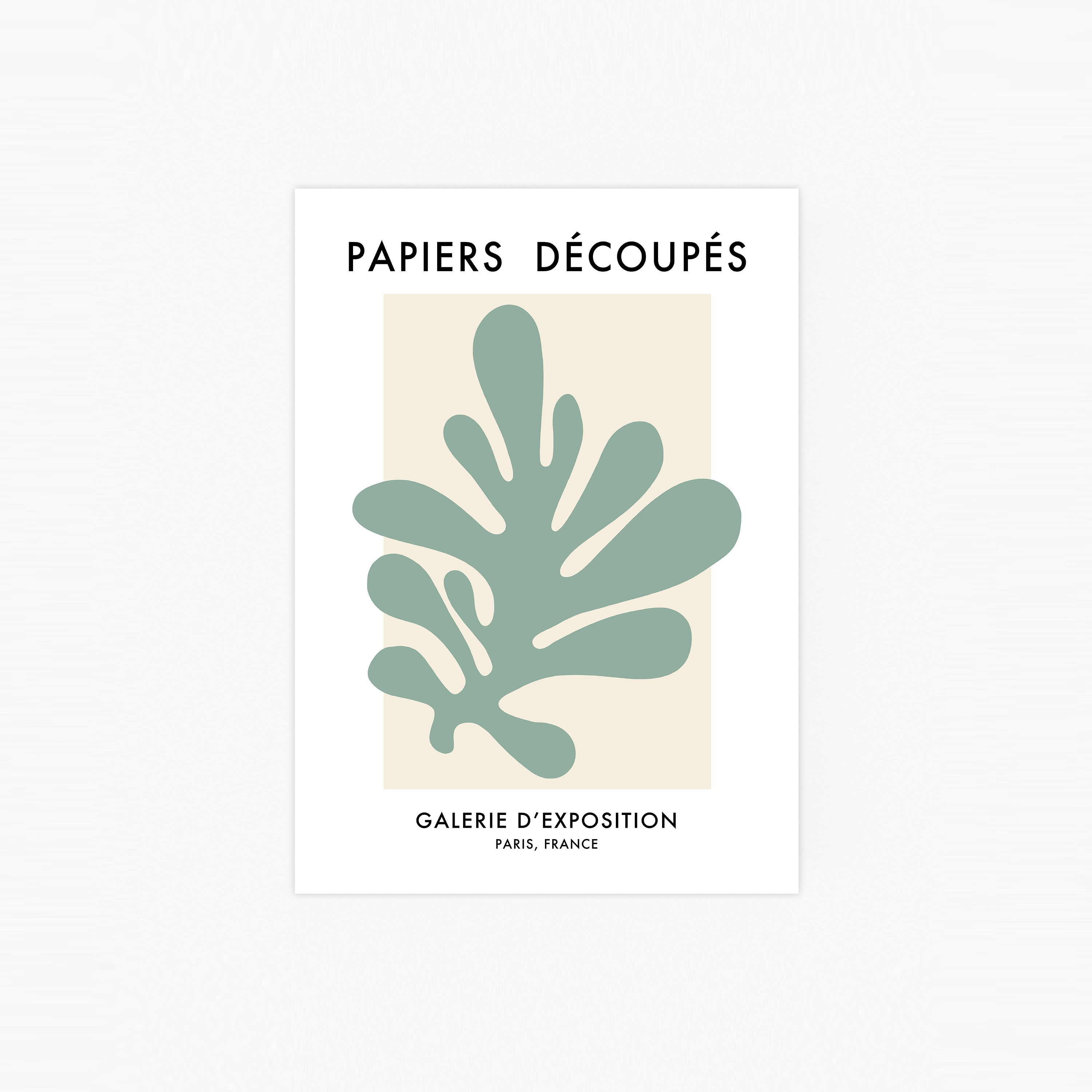 Papiers Découpés Green Poster