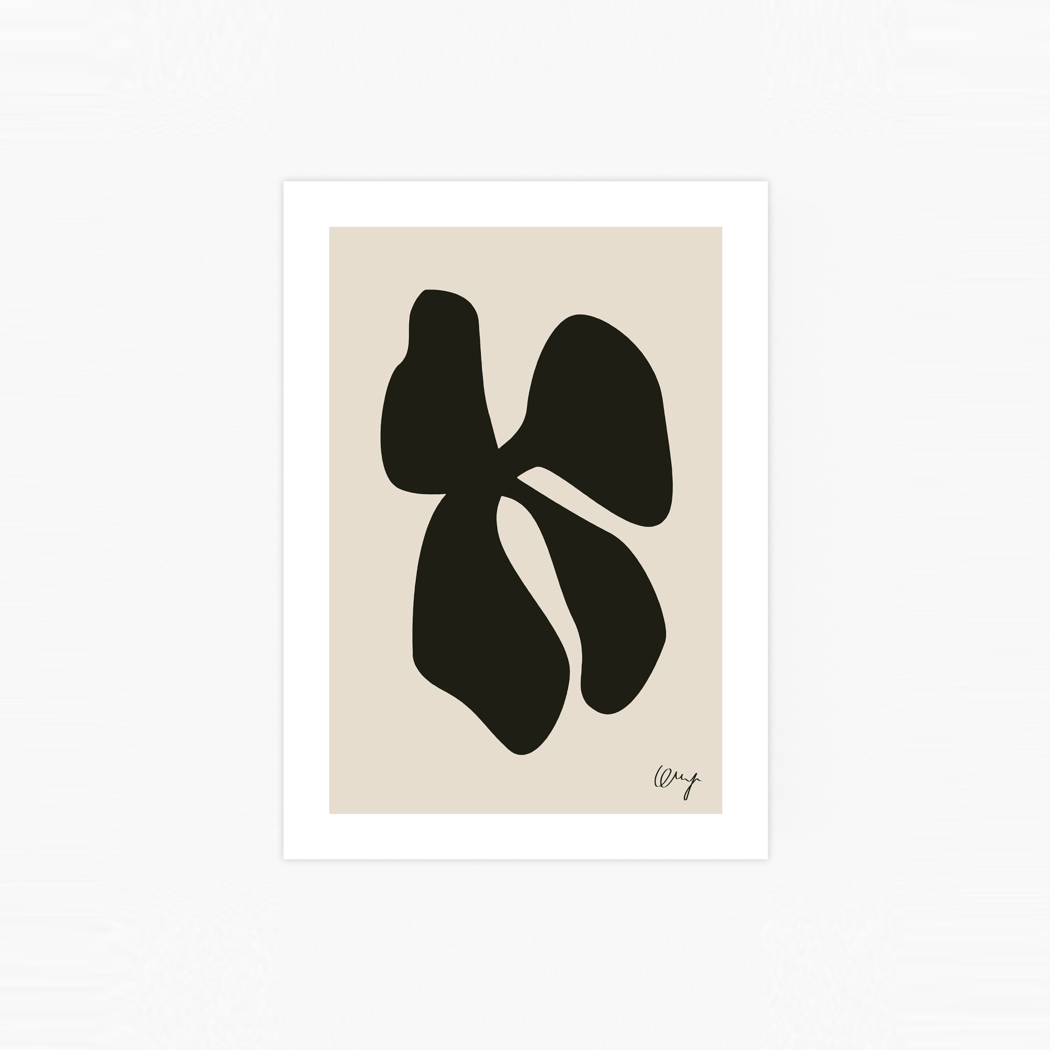 Monochrome Abstract Plakat