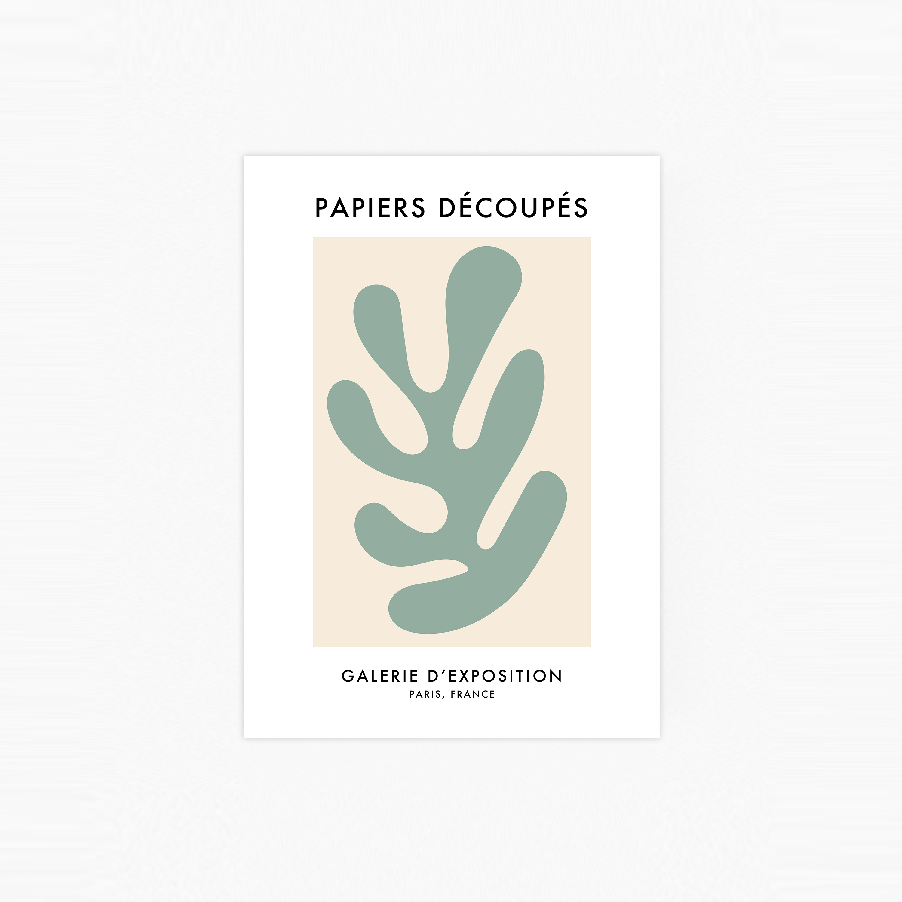 Papiers Découpés Green No2 Poster