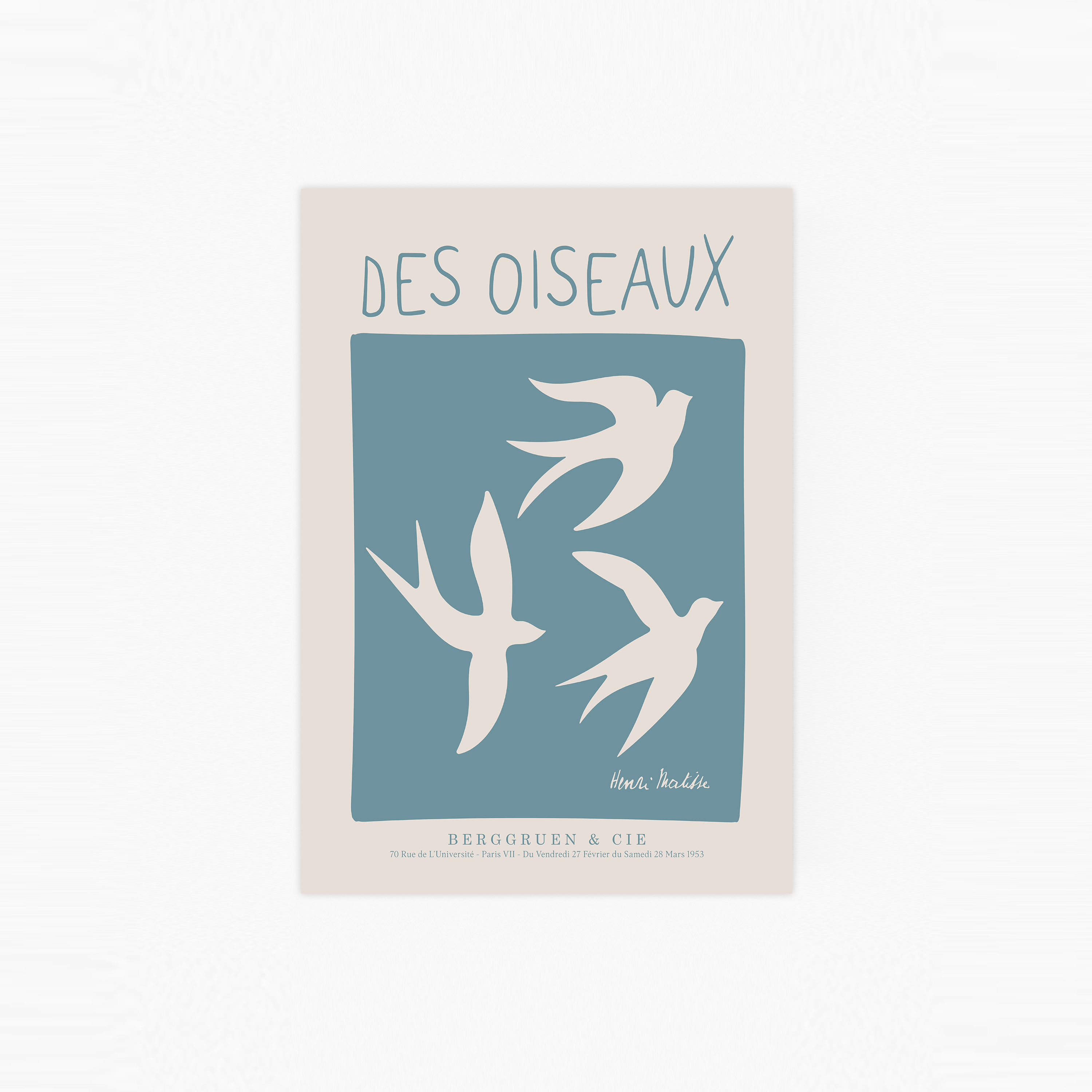 Matisse Des Oiseaux Poster