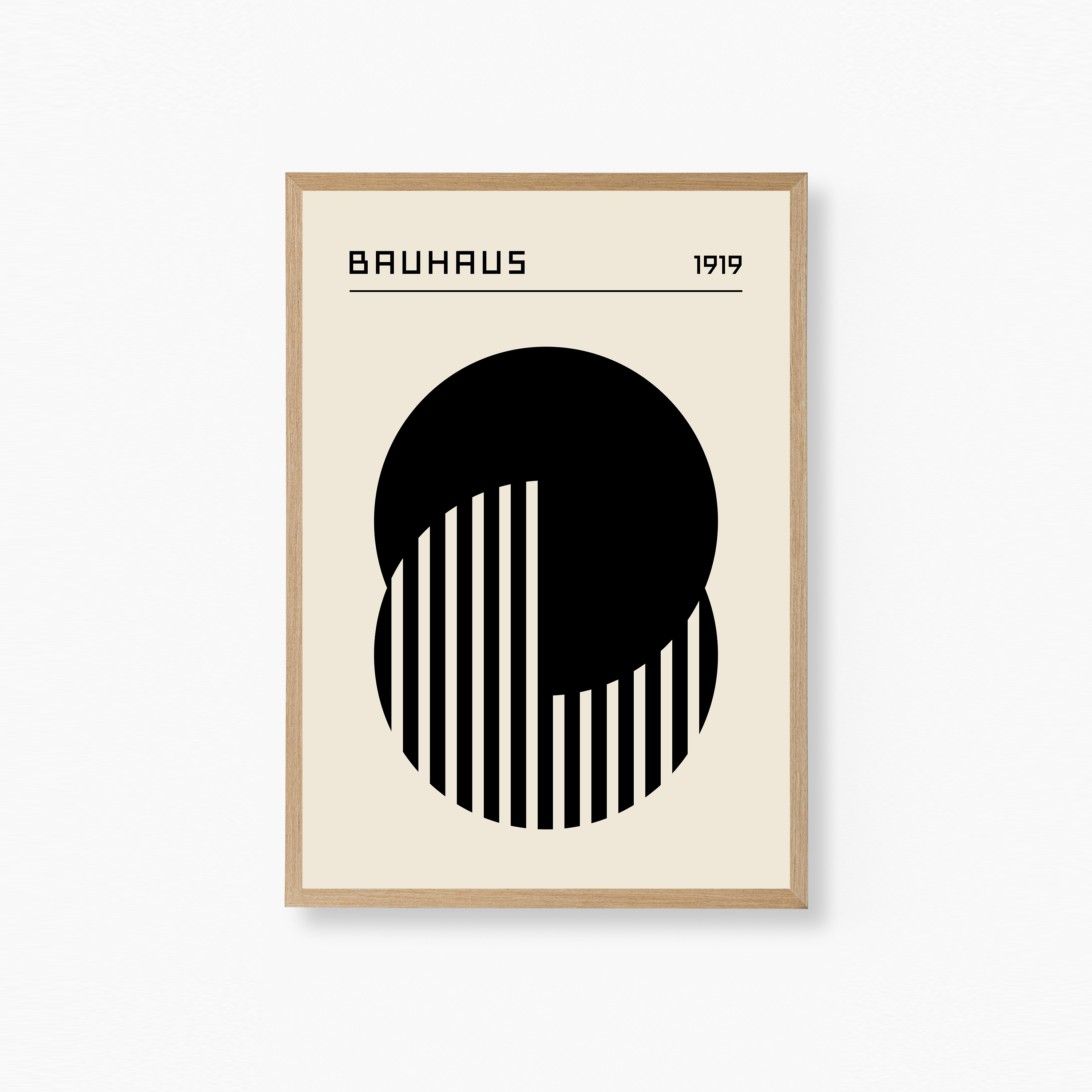 Bauhaus Black and White No2 Poster