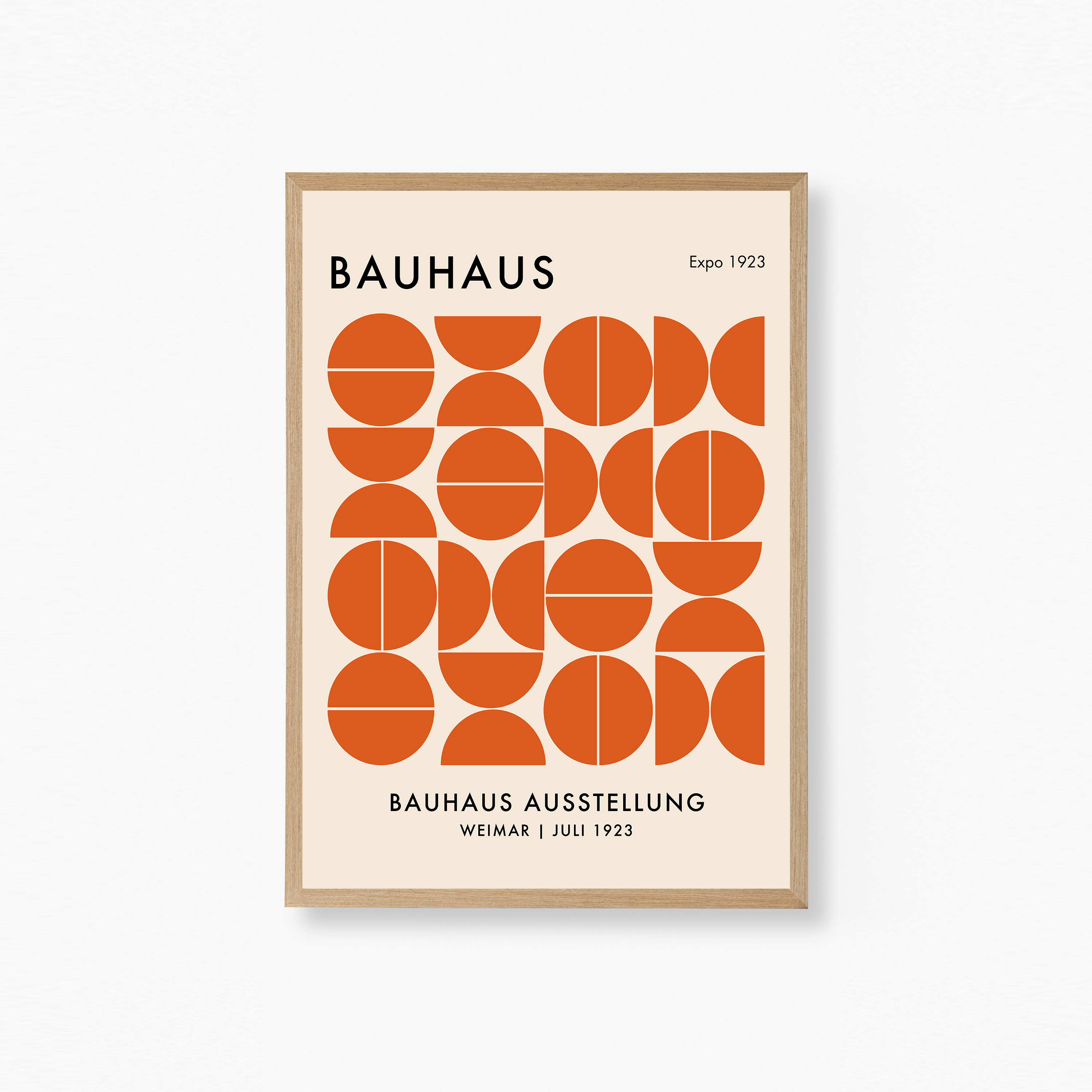 Orange Gradient Bauhaus Plakat