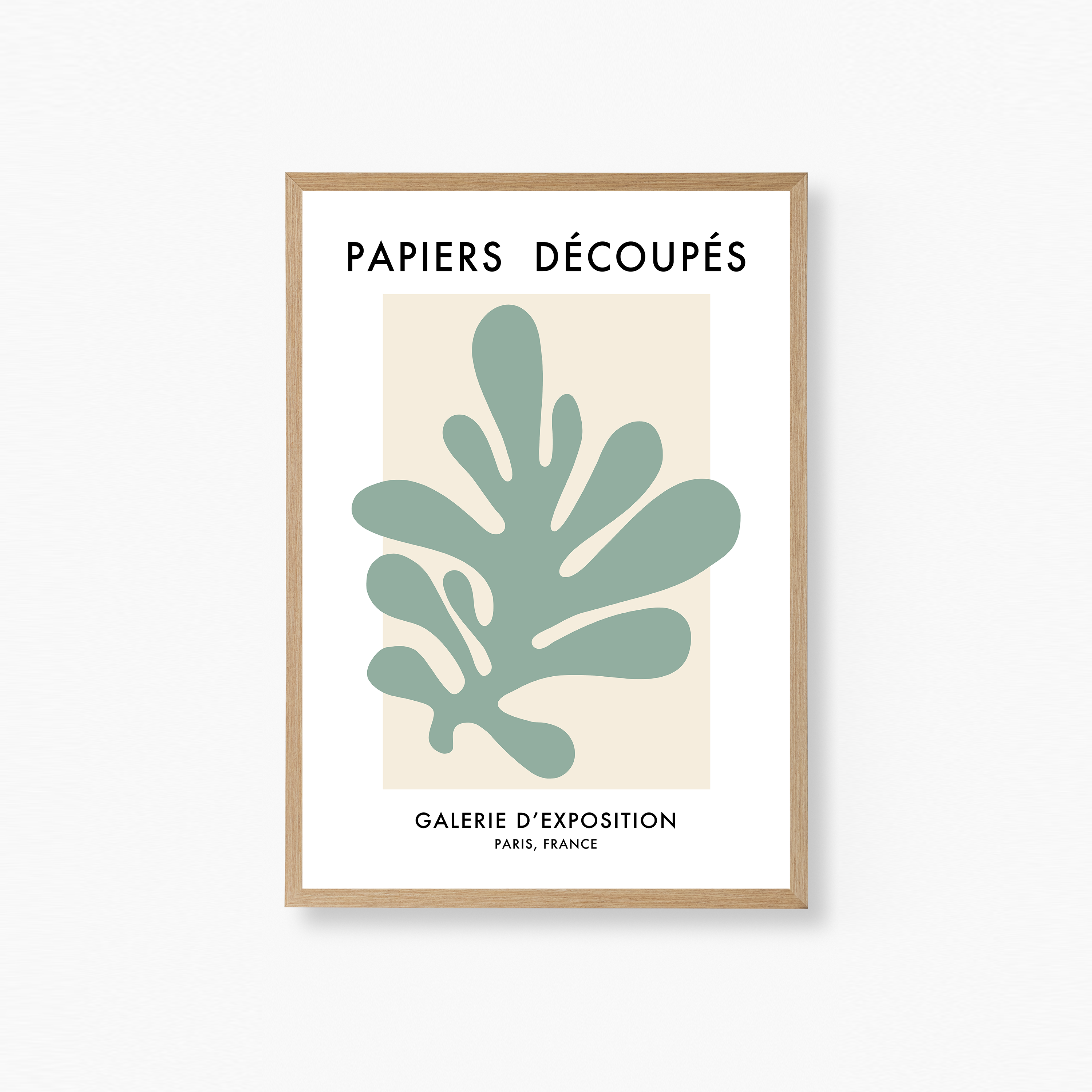 Papiers Découpés Green Poster