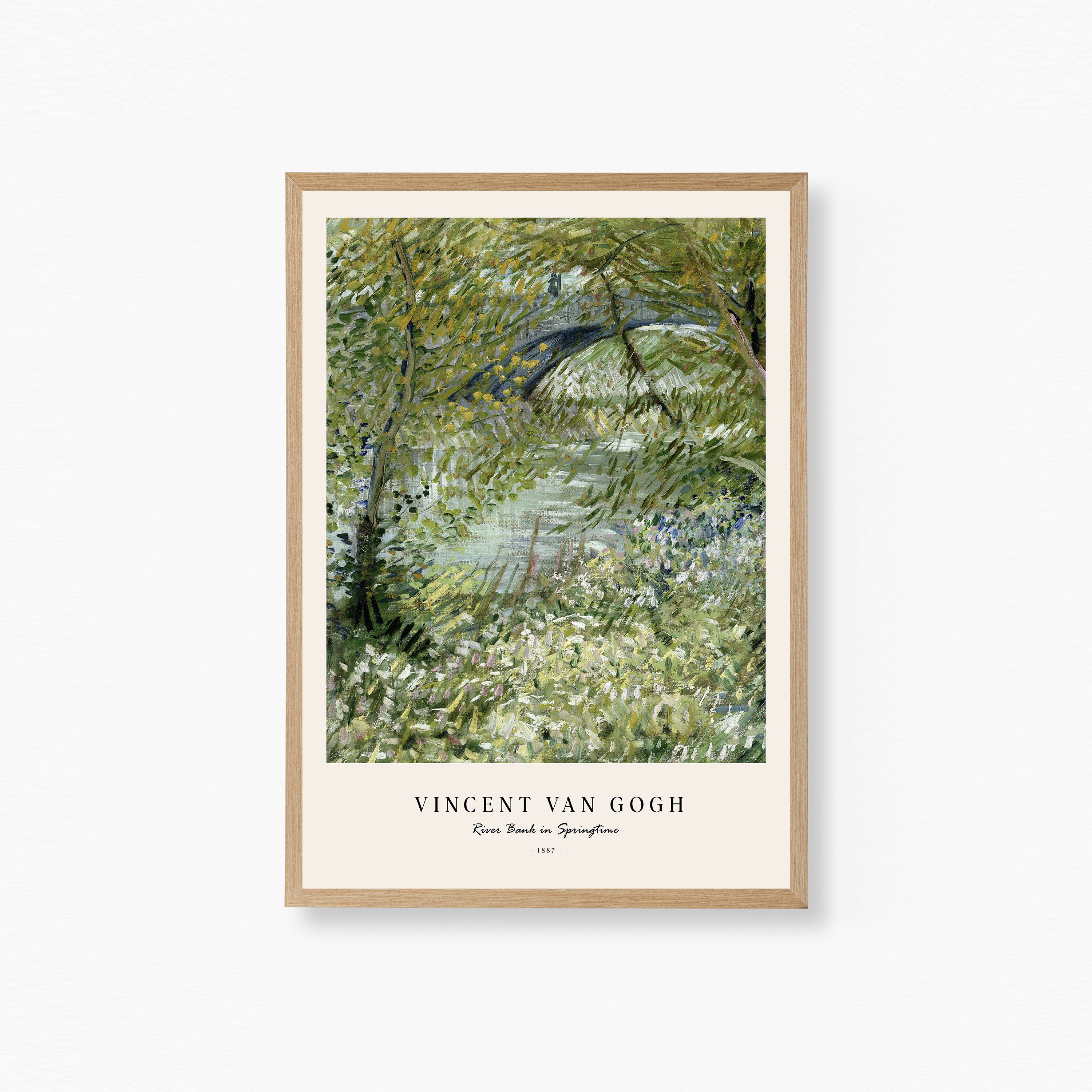 River Bank in Springtime Plakat