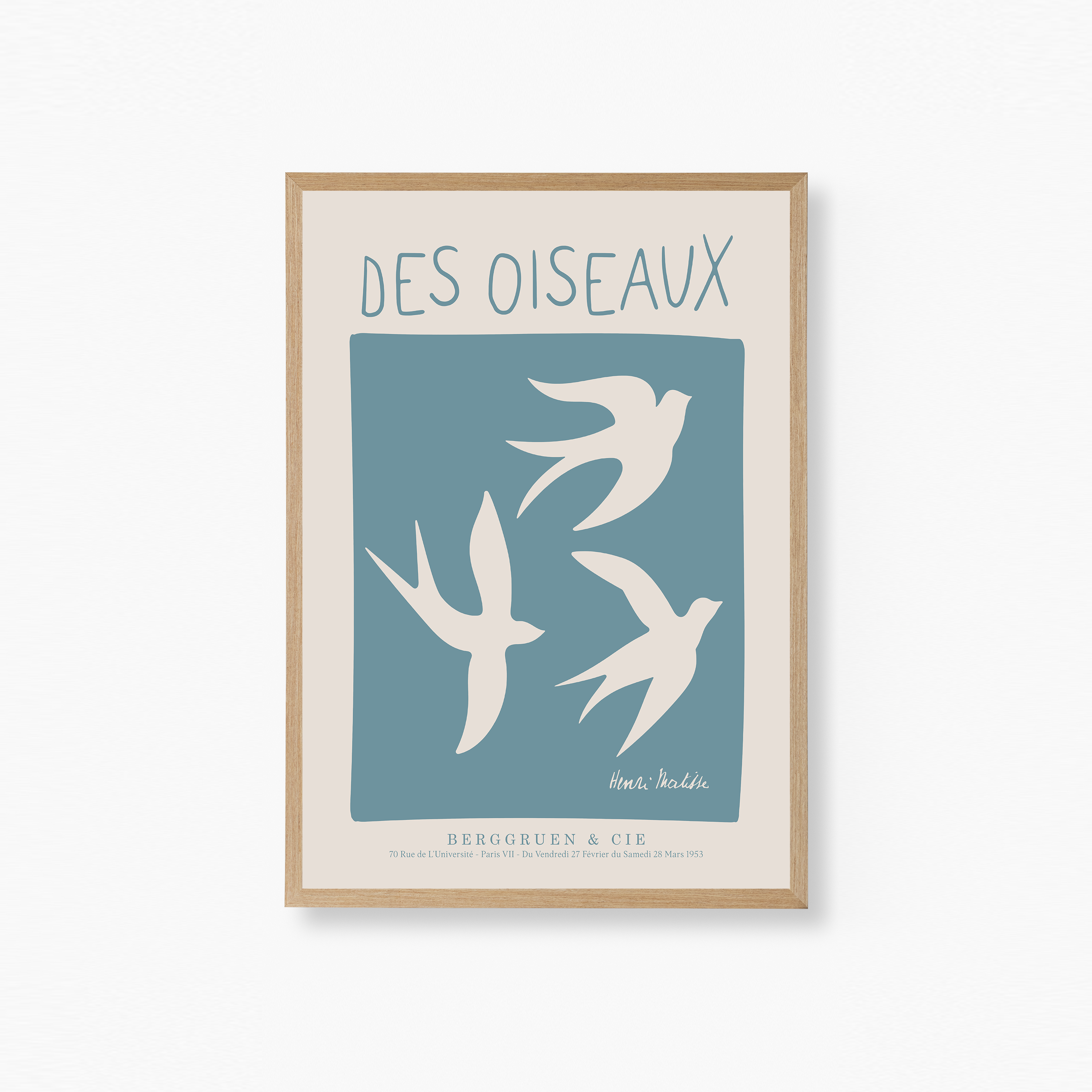 Matisse Des Oiseaux Poster