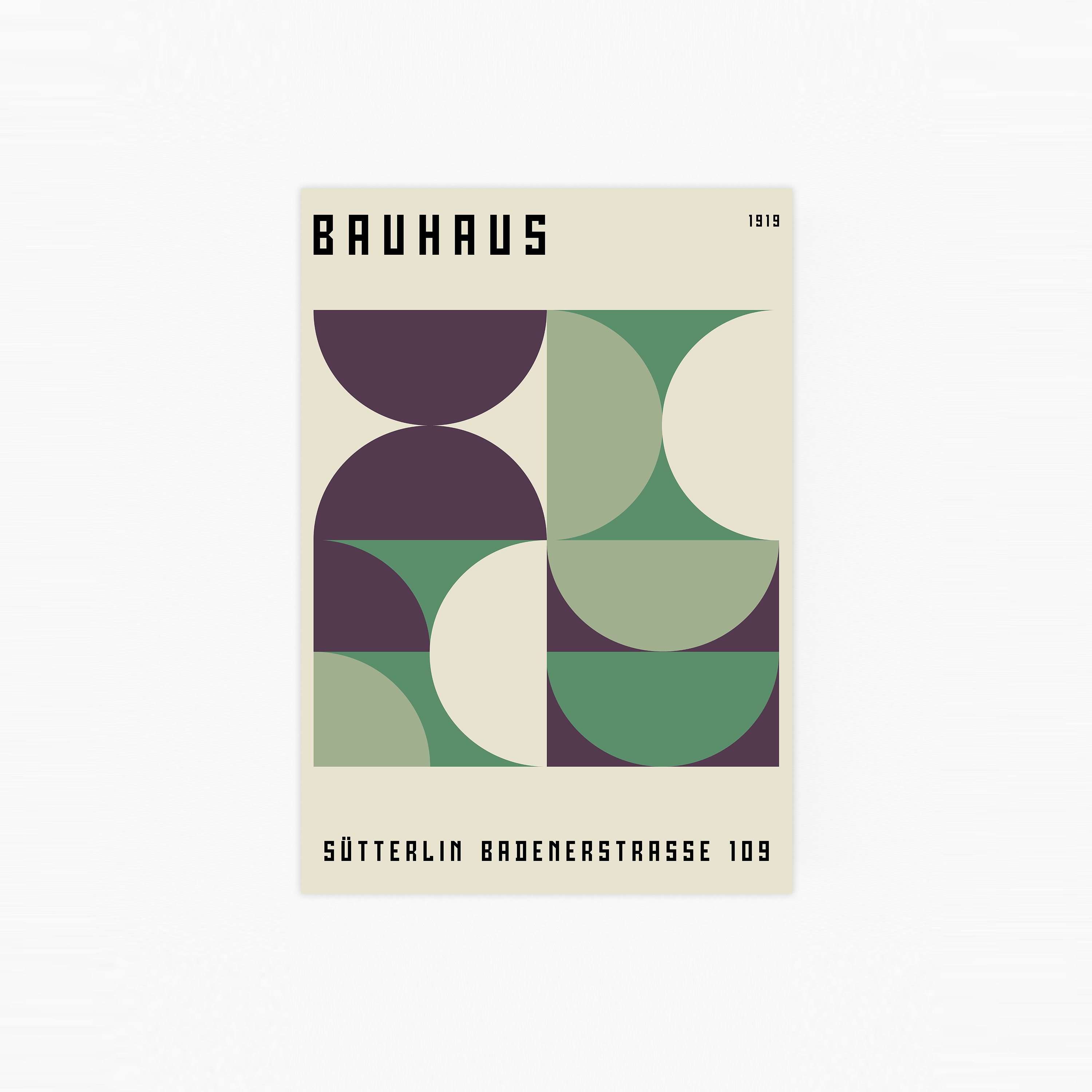 Bauhaus Sütterlin Plakat