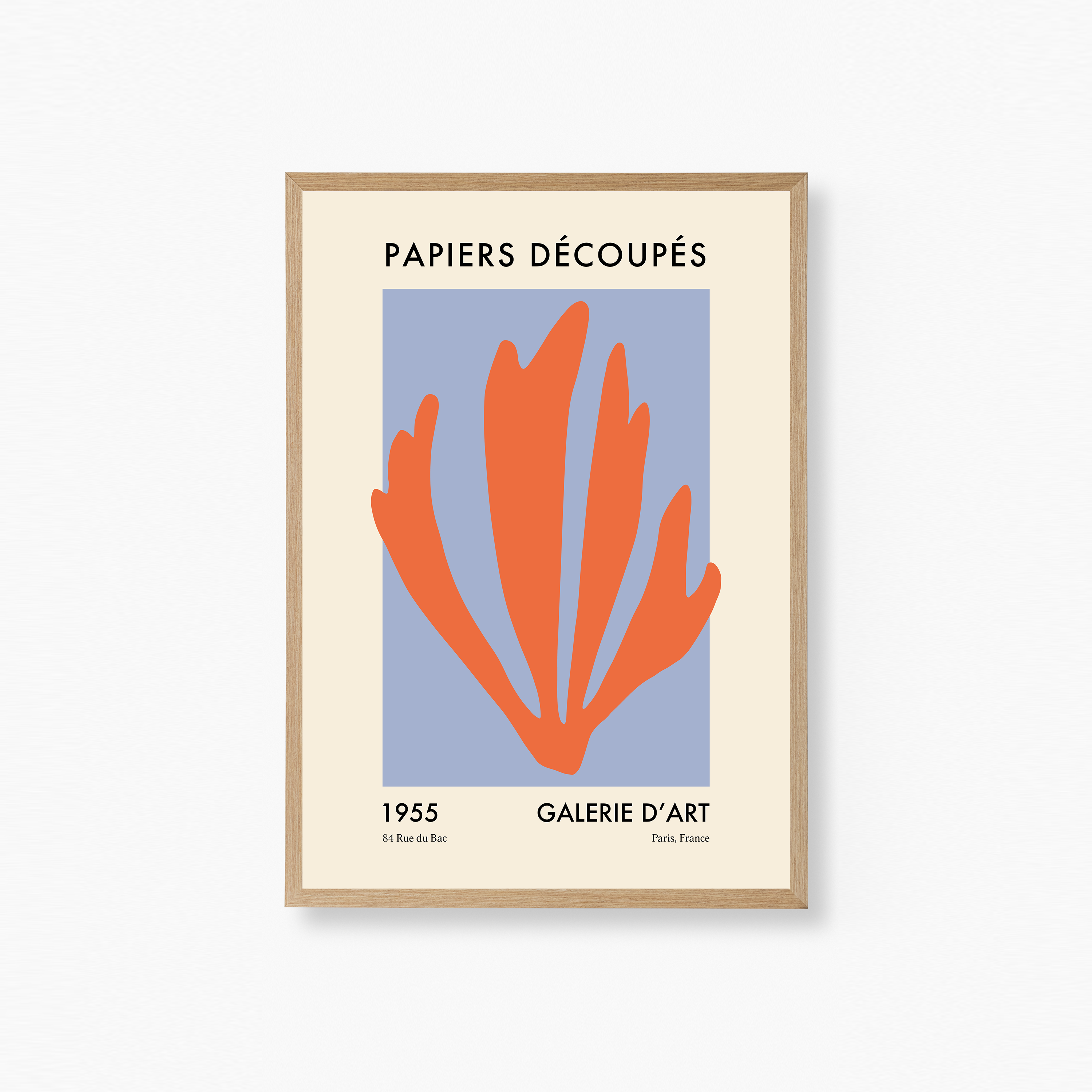 Papiers Découpés Orange Plakat