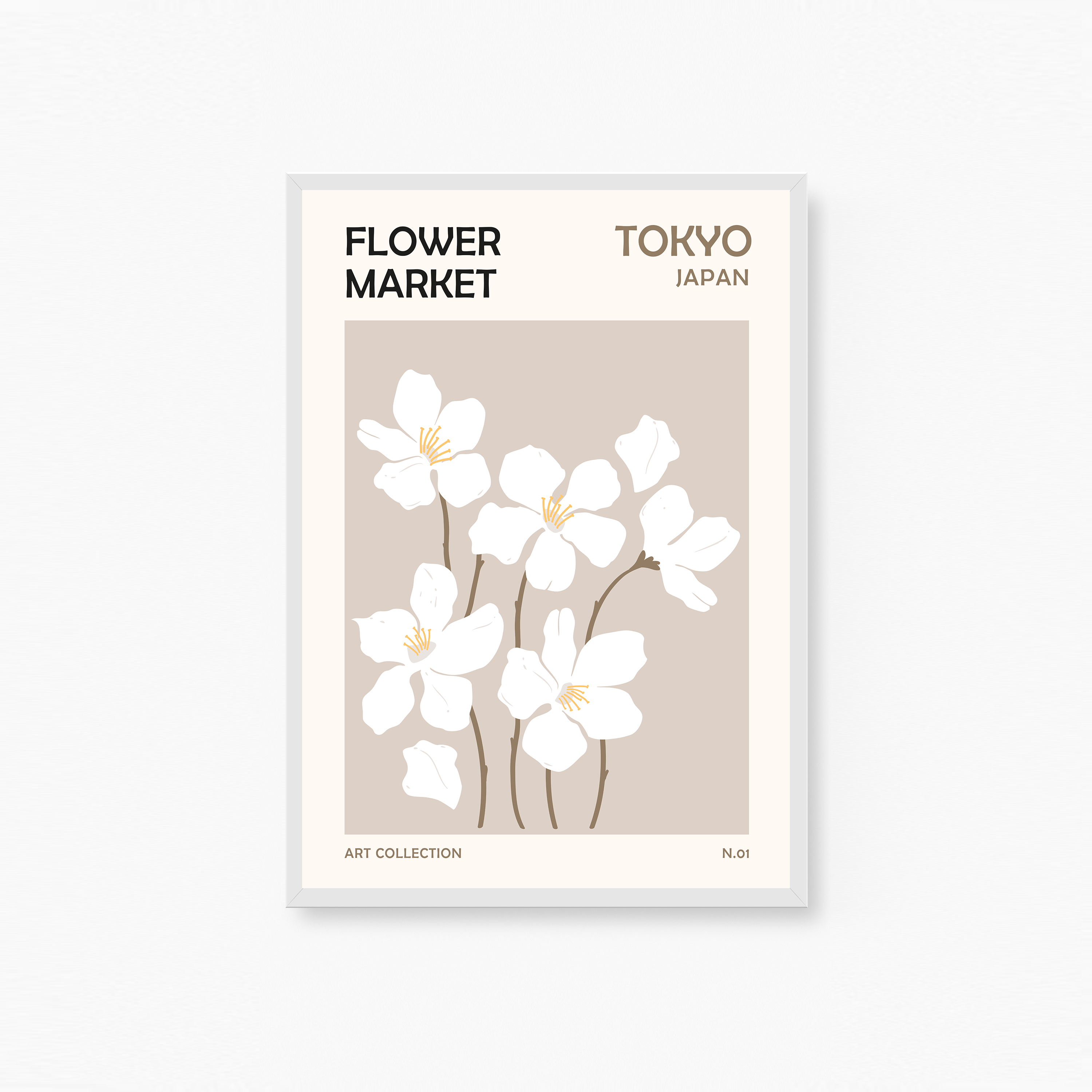 Flower Market Tokyo Poster