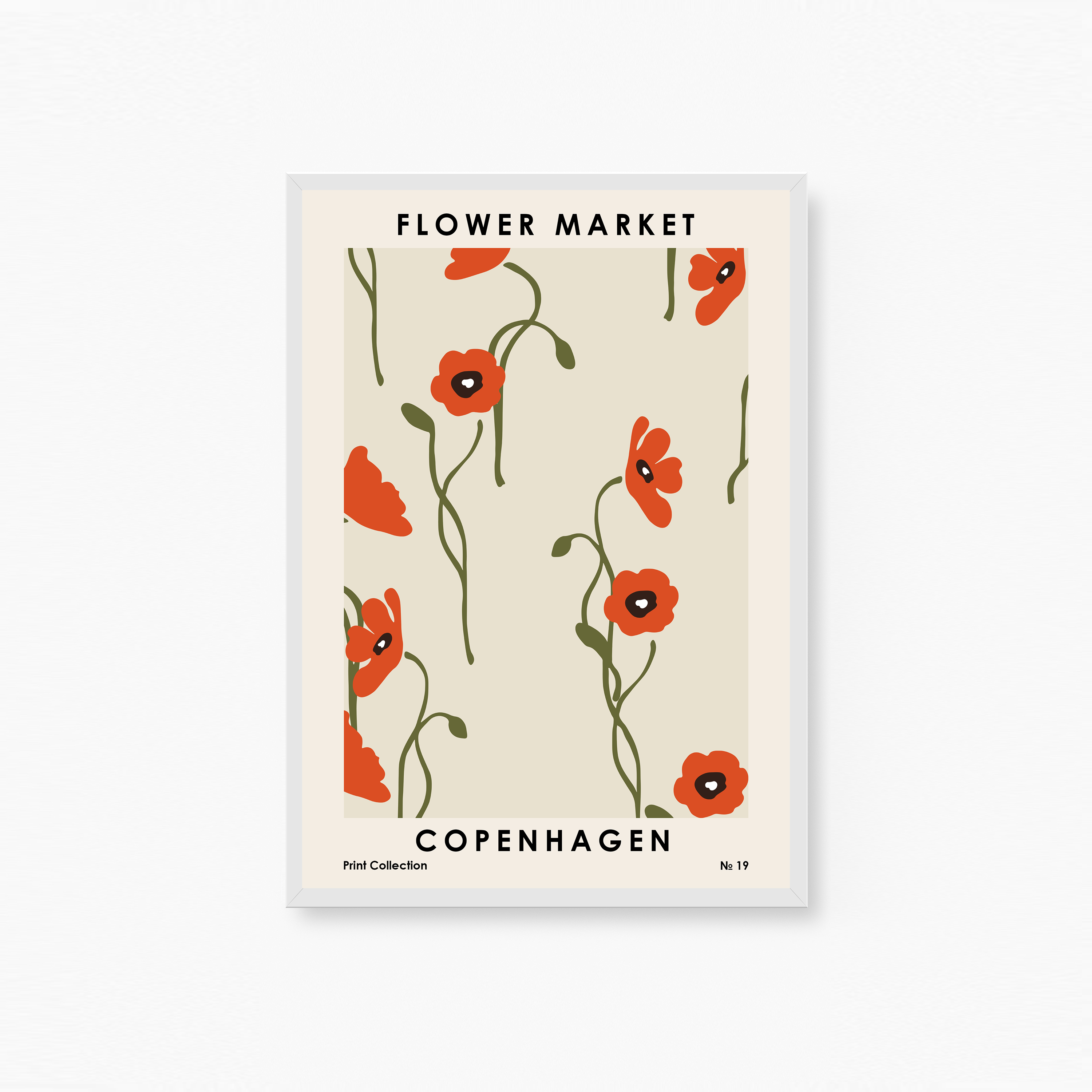 Flower Market Copenhagen Poster