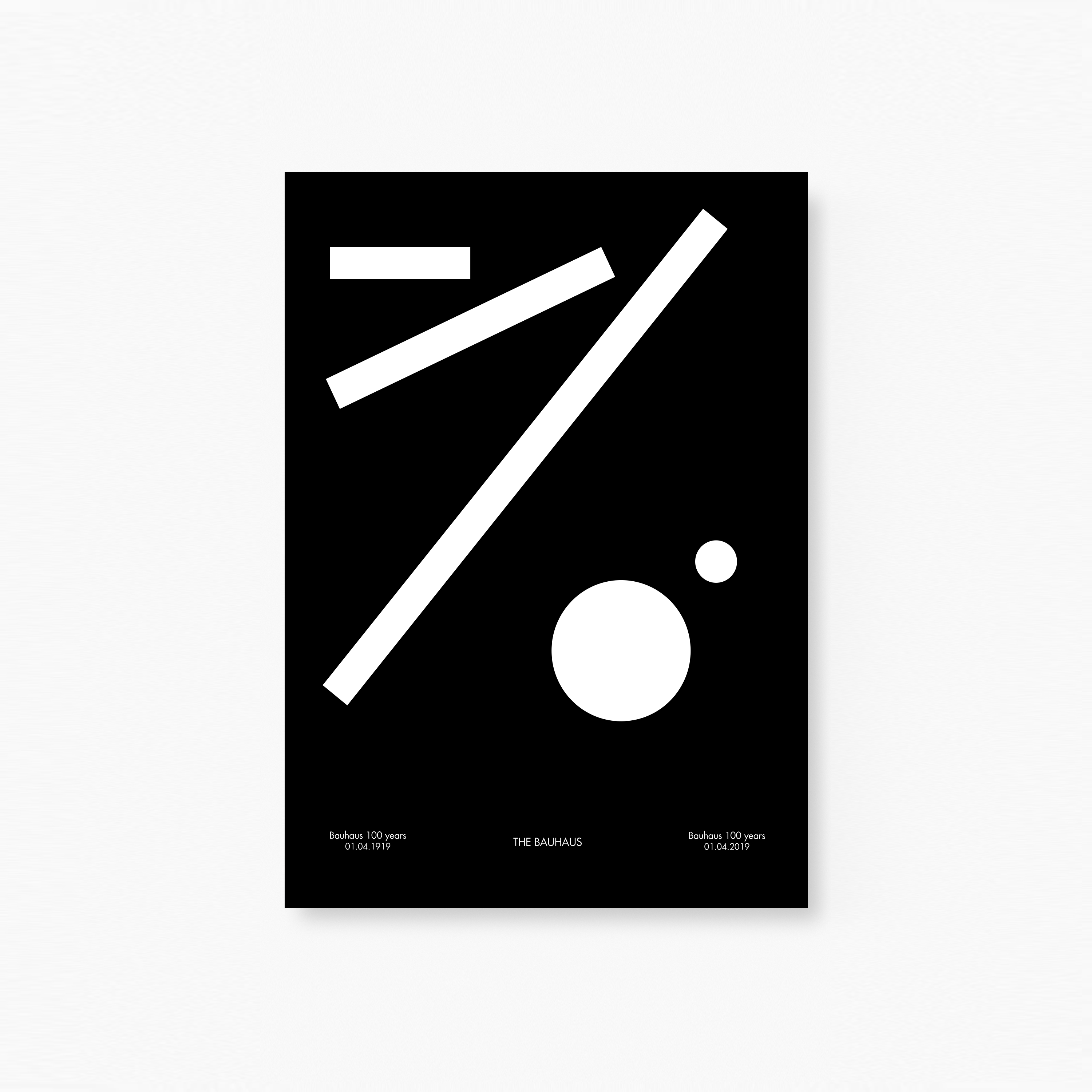 Bauhaus Black and White No4 Poster