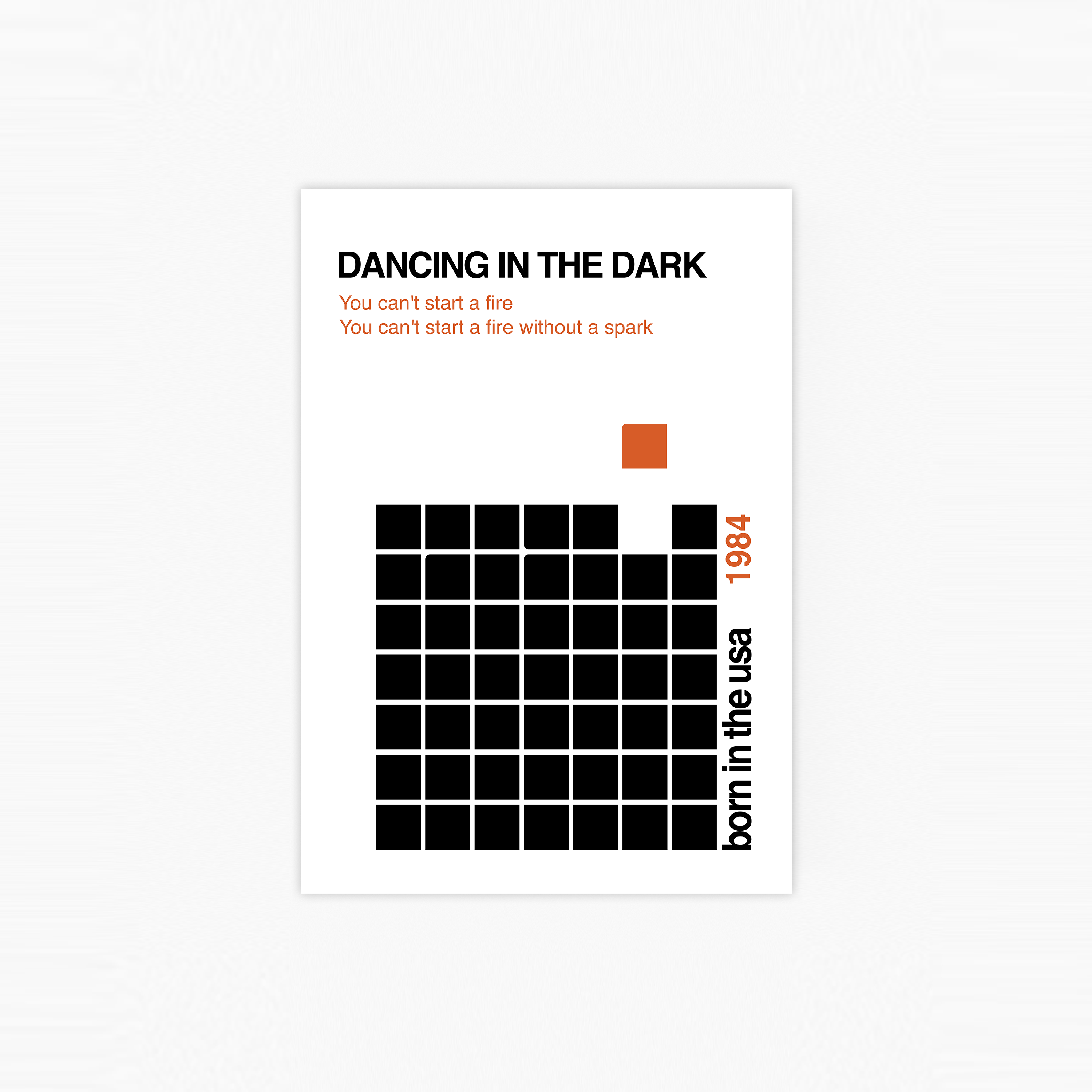 Dancing In The Dark Plakat