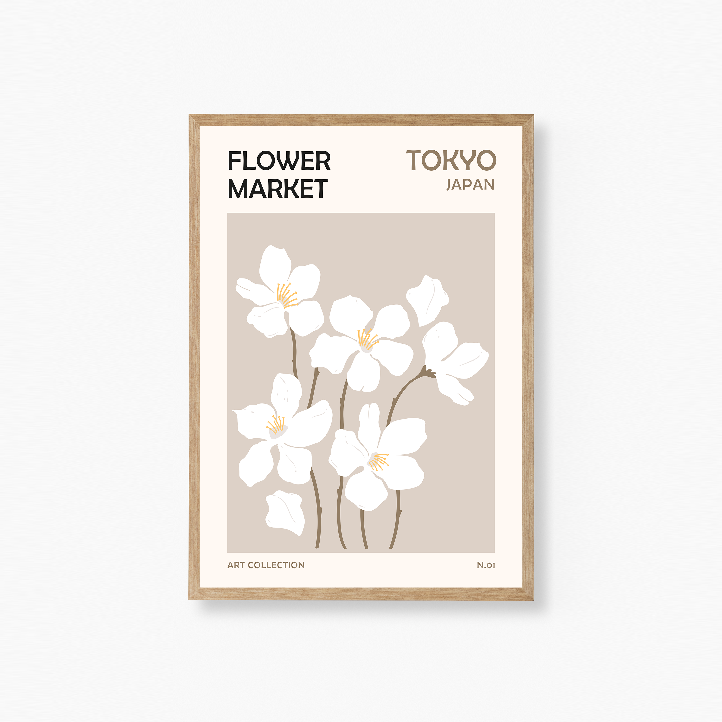 Flower Market Tokyo Poster