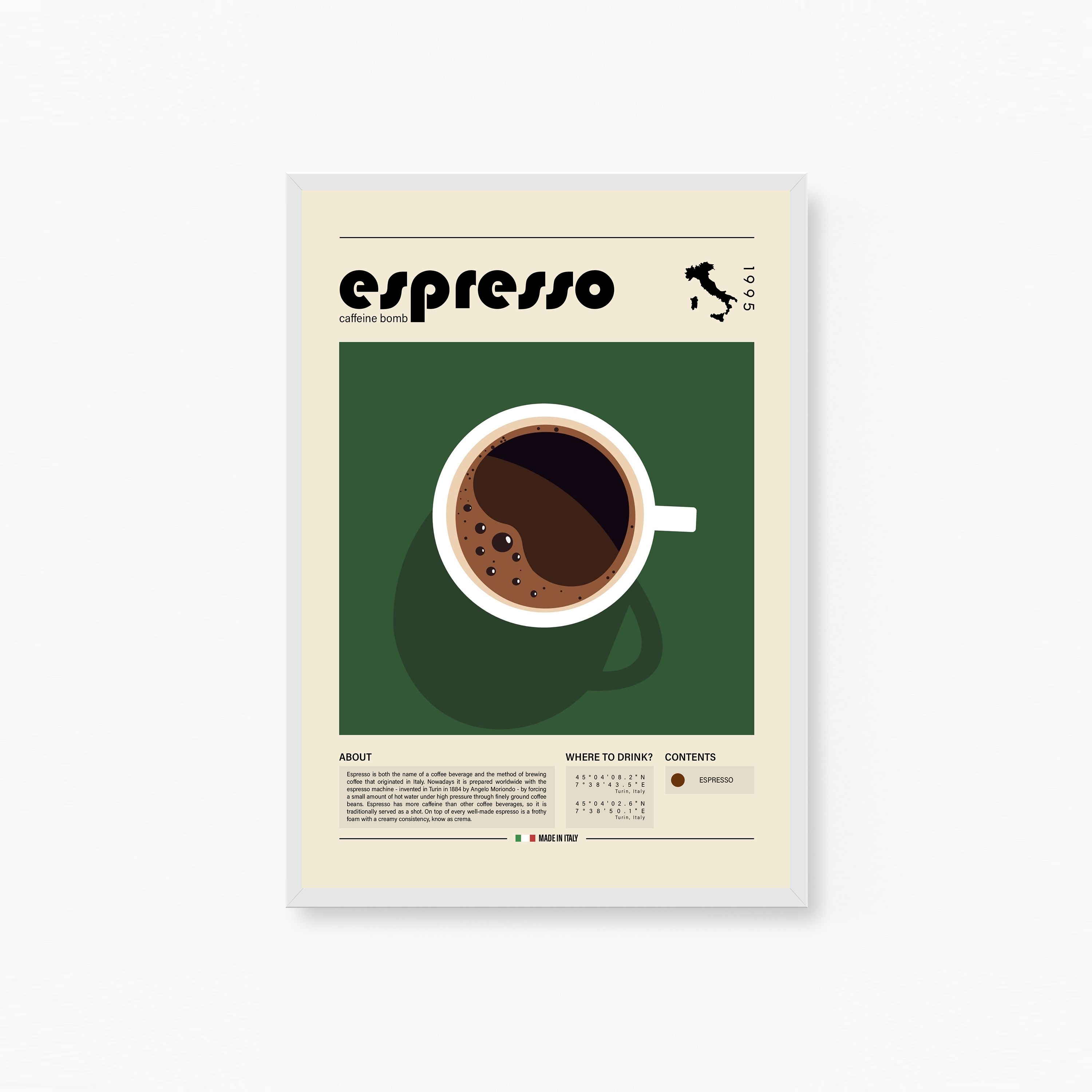 Cup Of Espresso Plakat