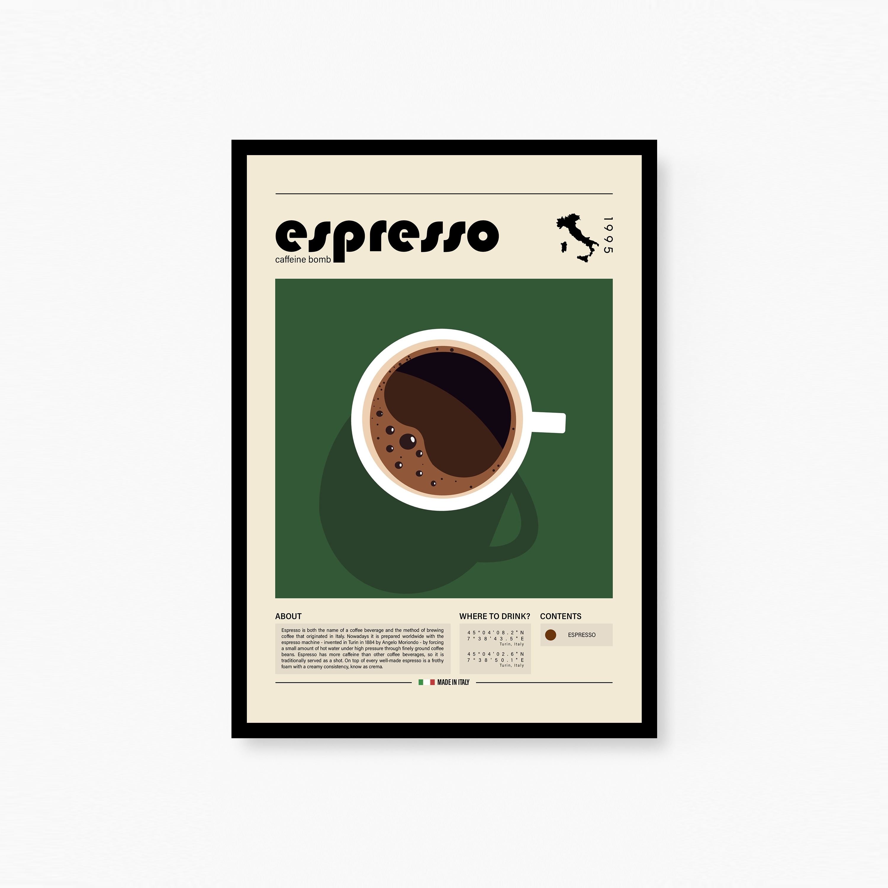 Cup Of Espresso Plakat