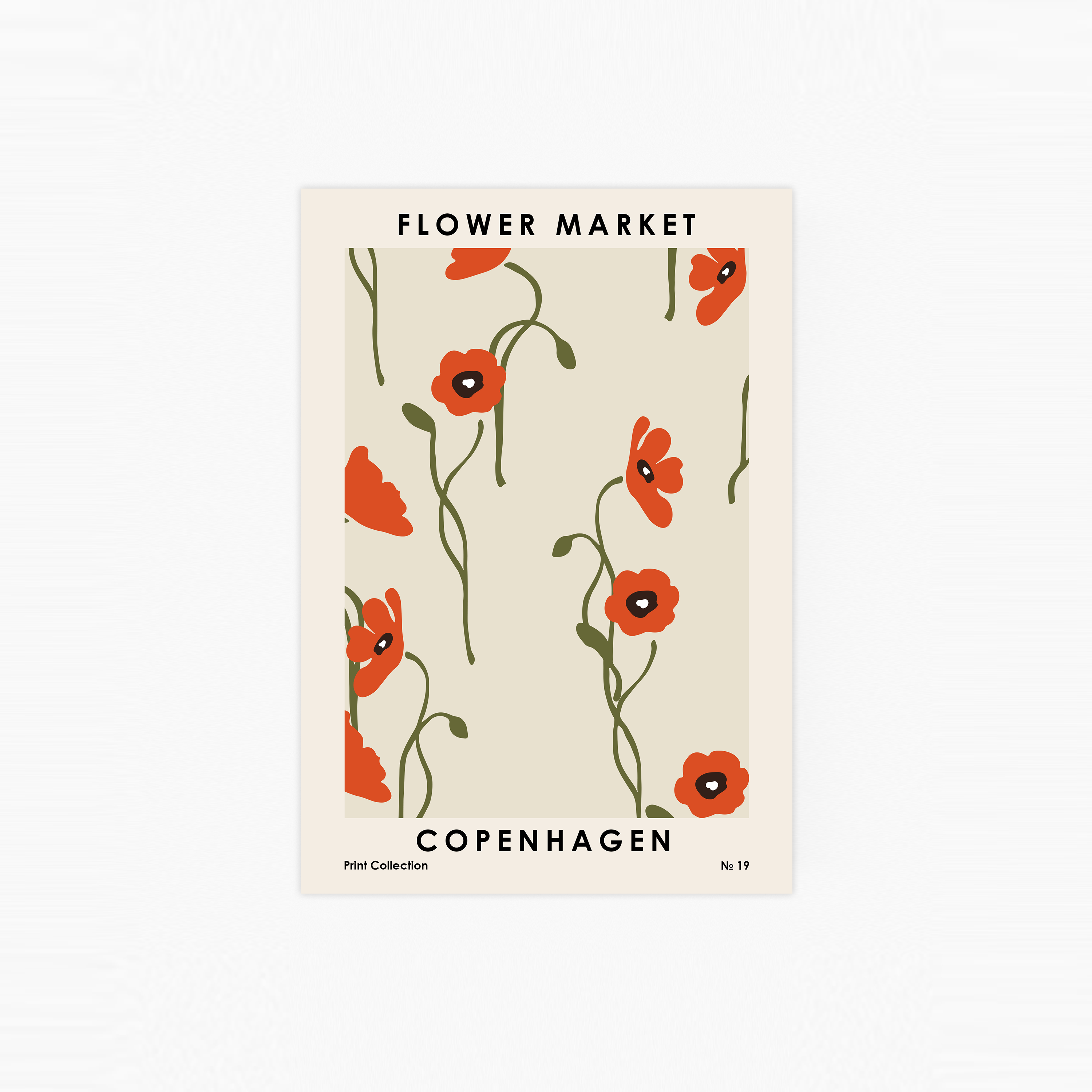 Flower Market Copenhagen Poster