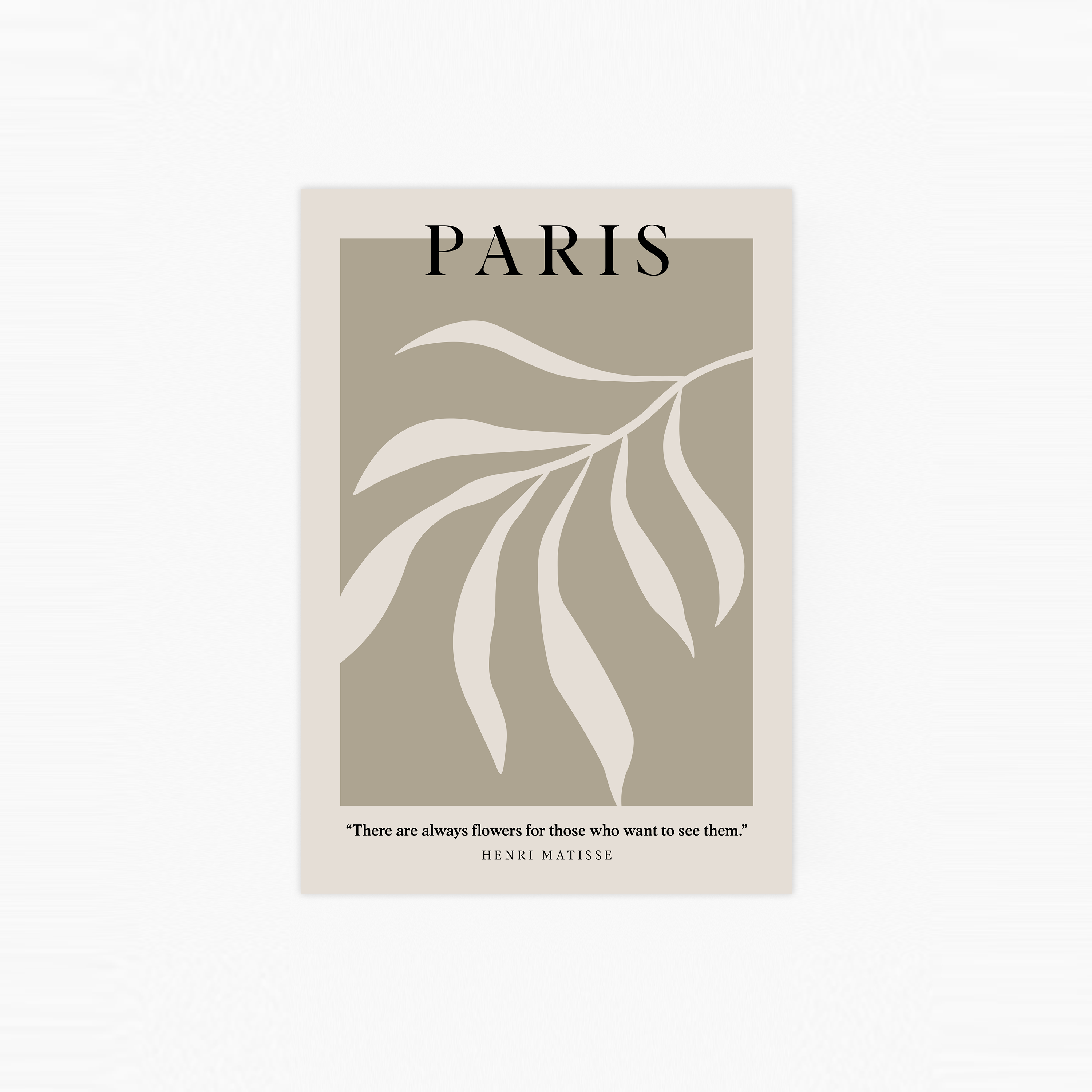 Paris Art Beige Plakat