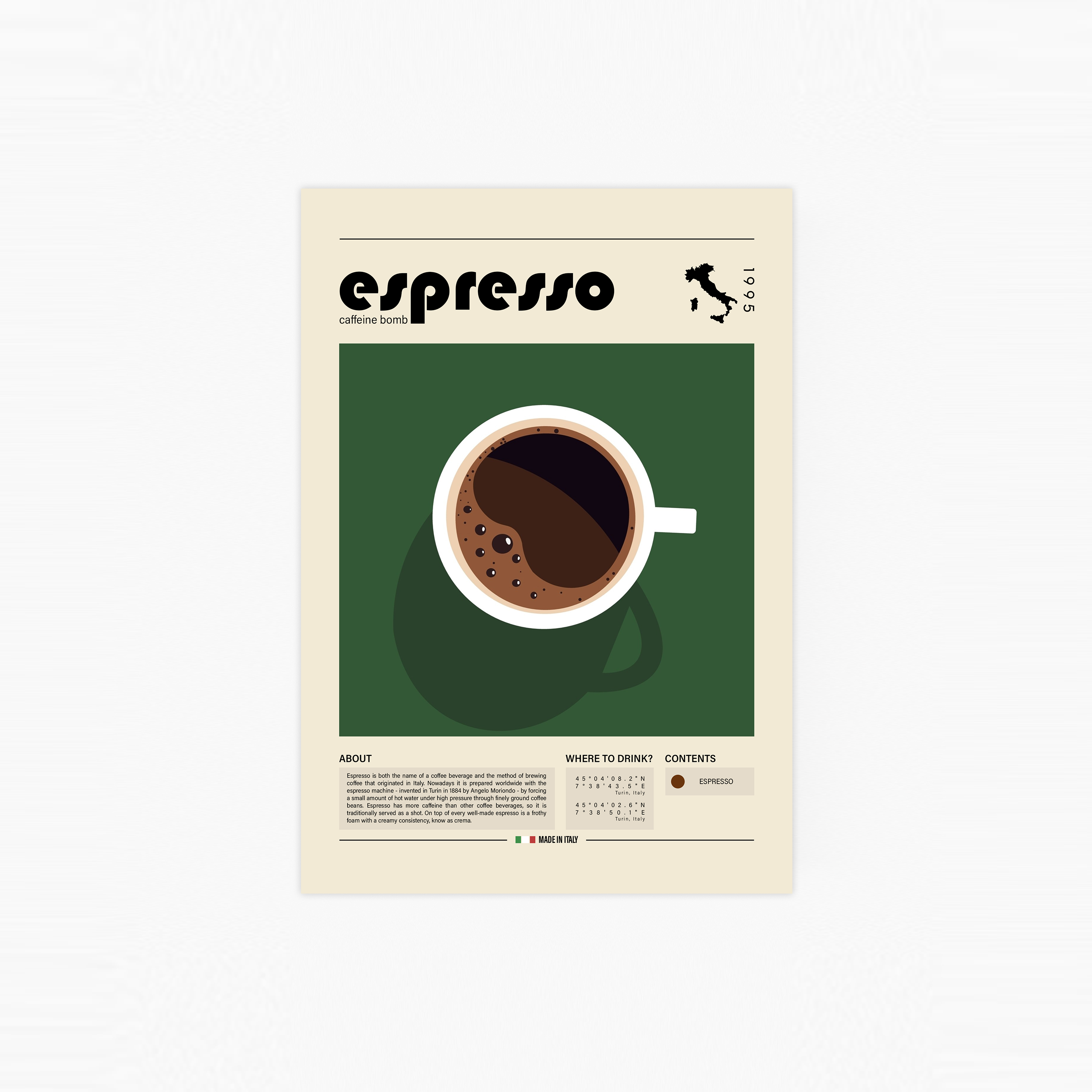 Cup Of Espresso Plakat