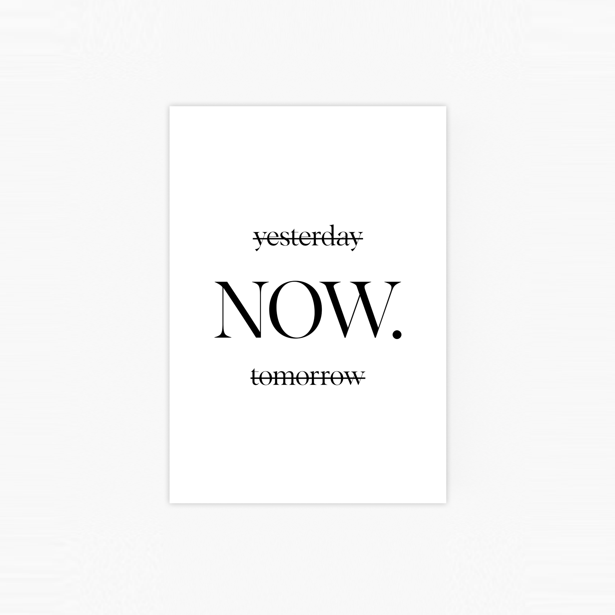 Yesterday Now Tomorrow Poster