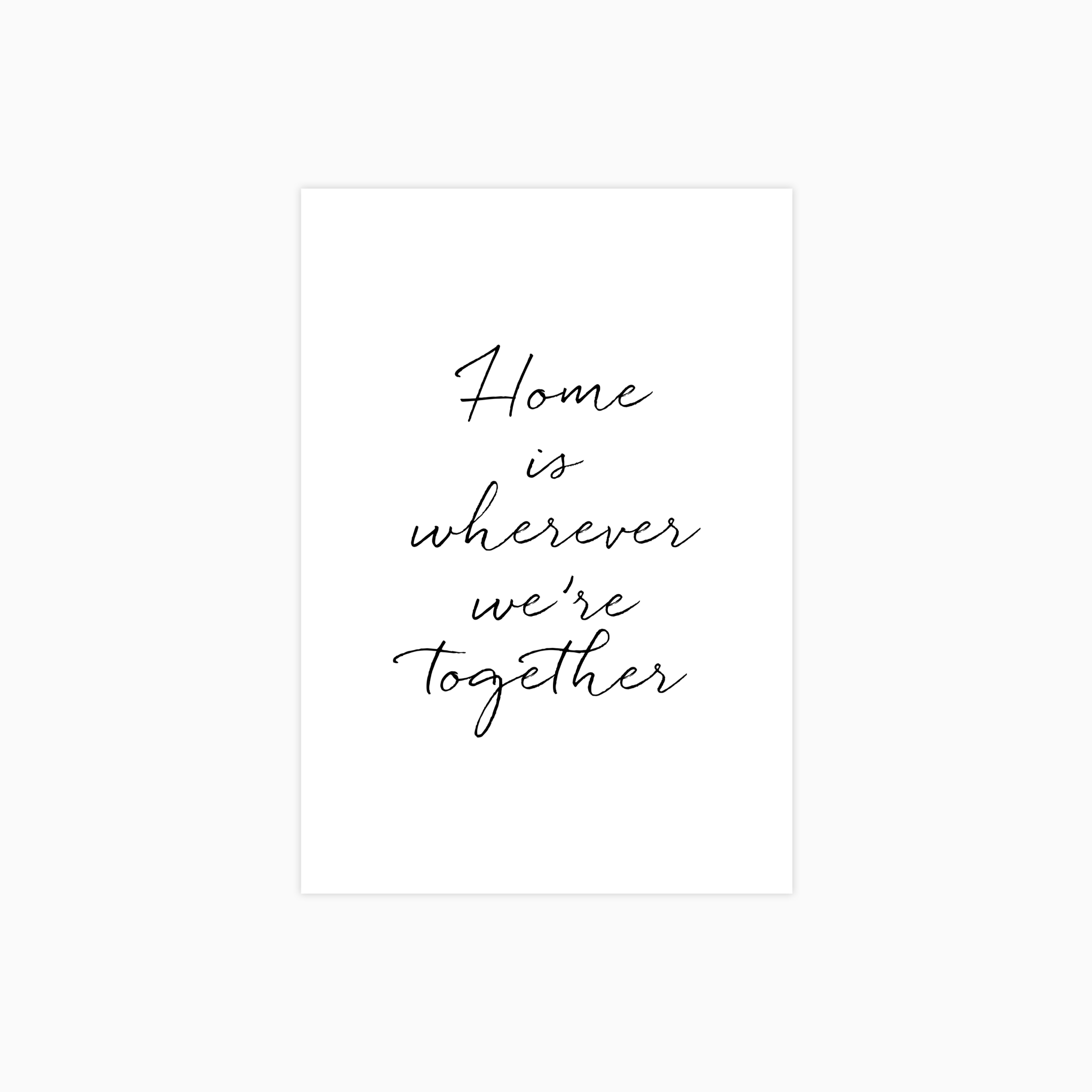 Home Is Wherever We’re Together Poster