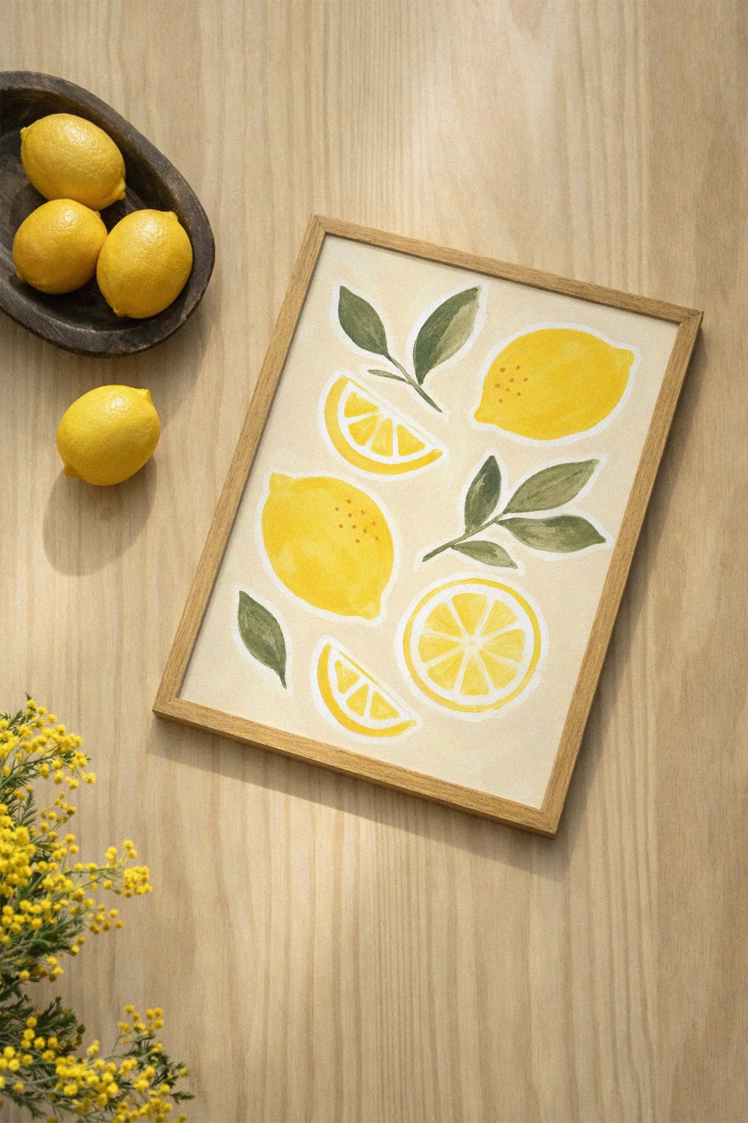 Lemon Garden Poster