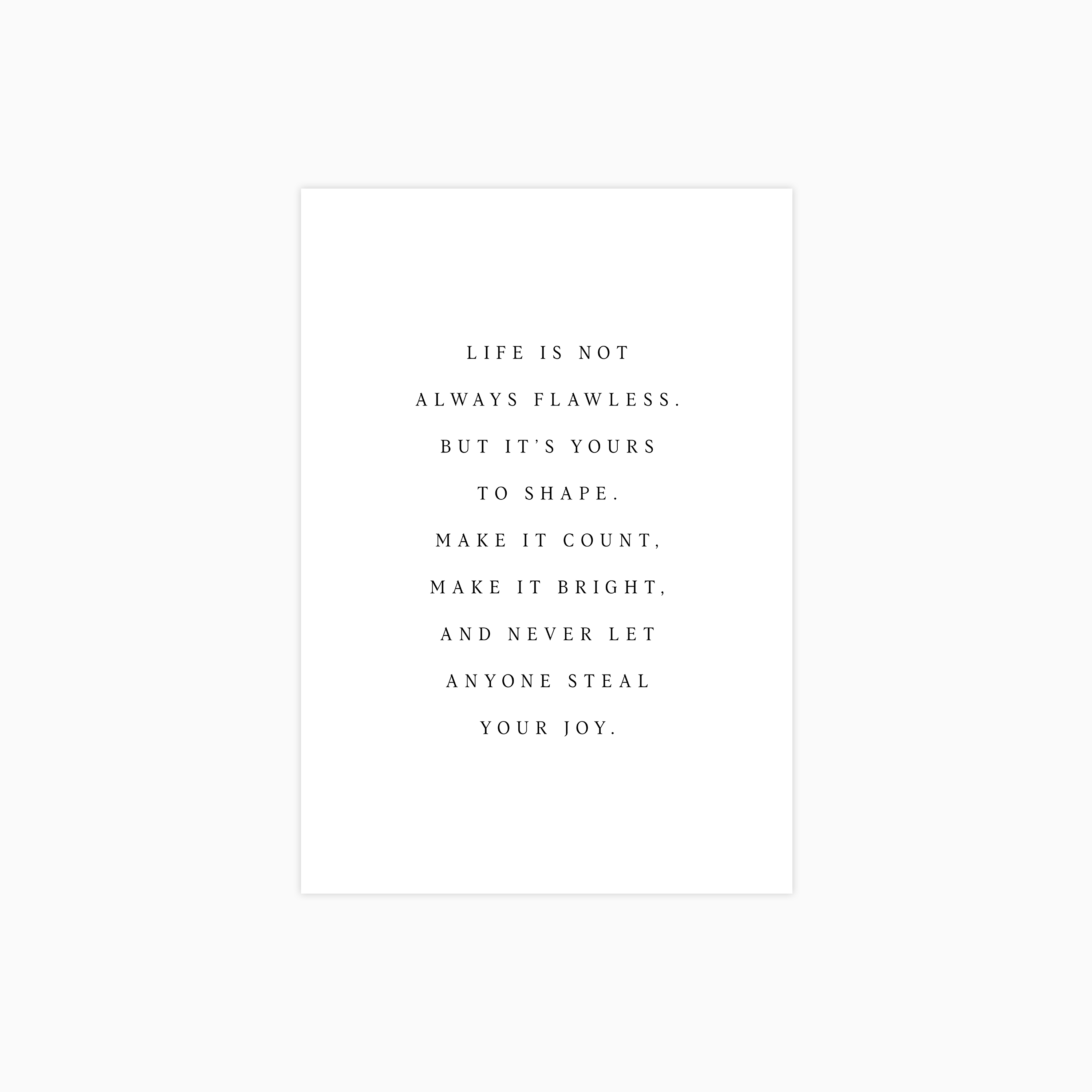Never Let Anyone Steal Your Joy Poster