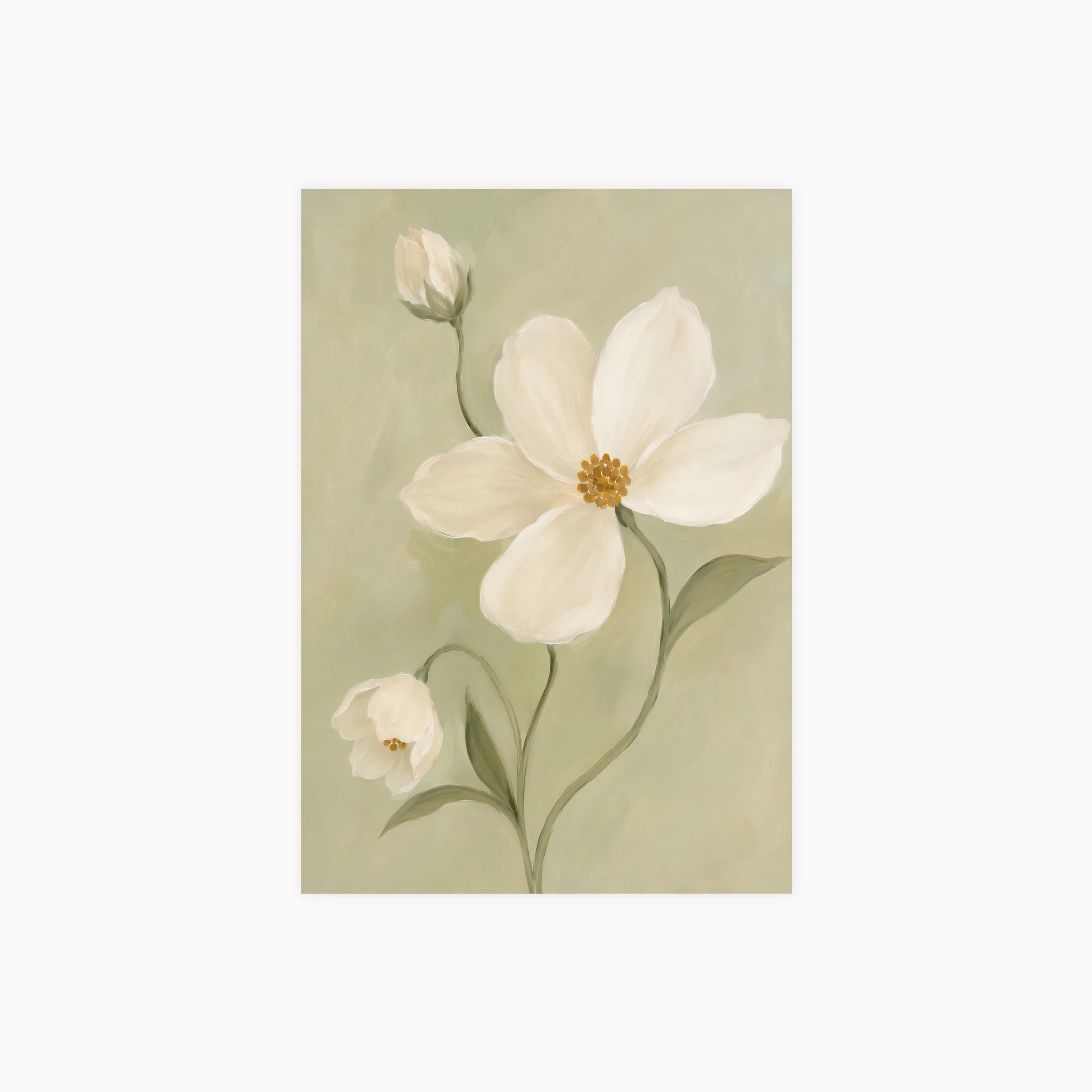 White Blossom Poster