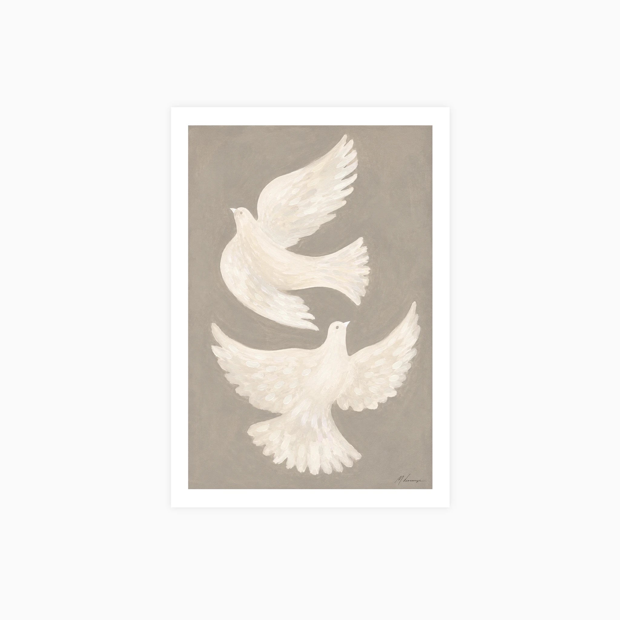 Peaceful Doves Poster