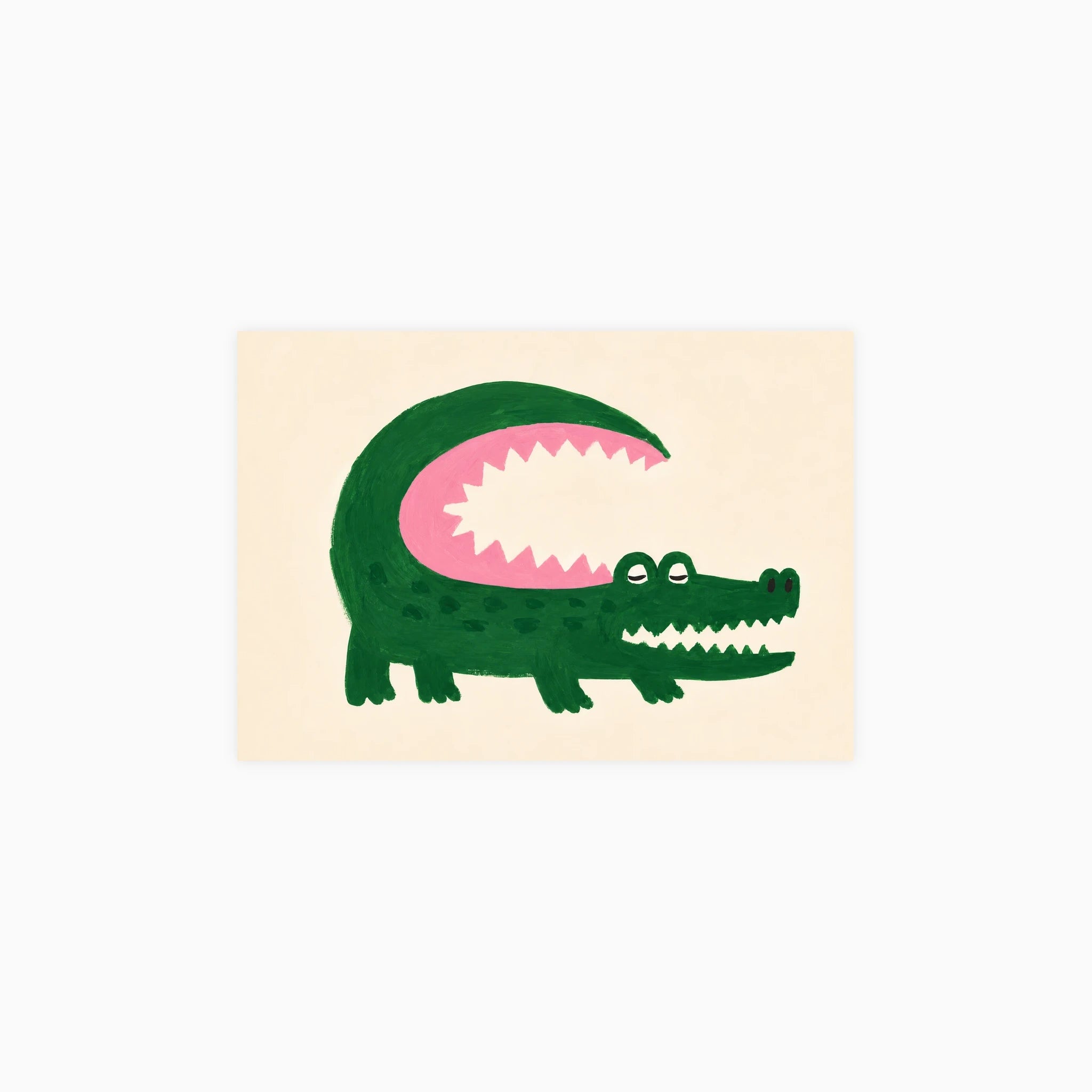 Happy Crocodile Poster