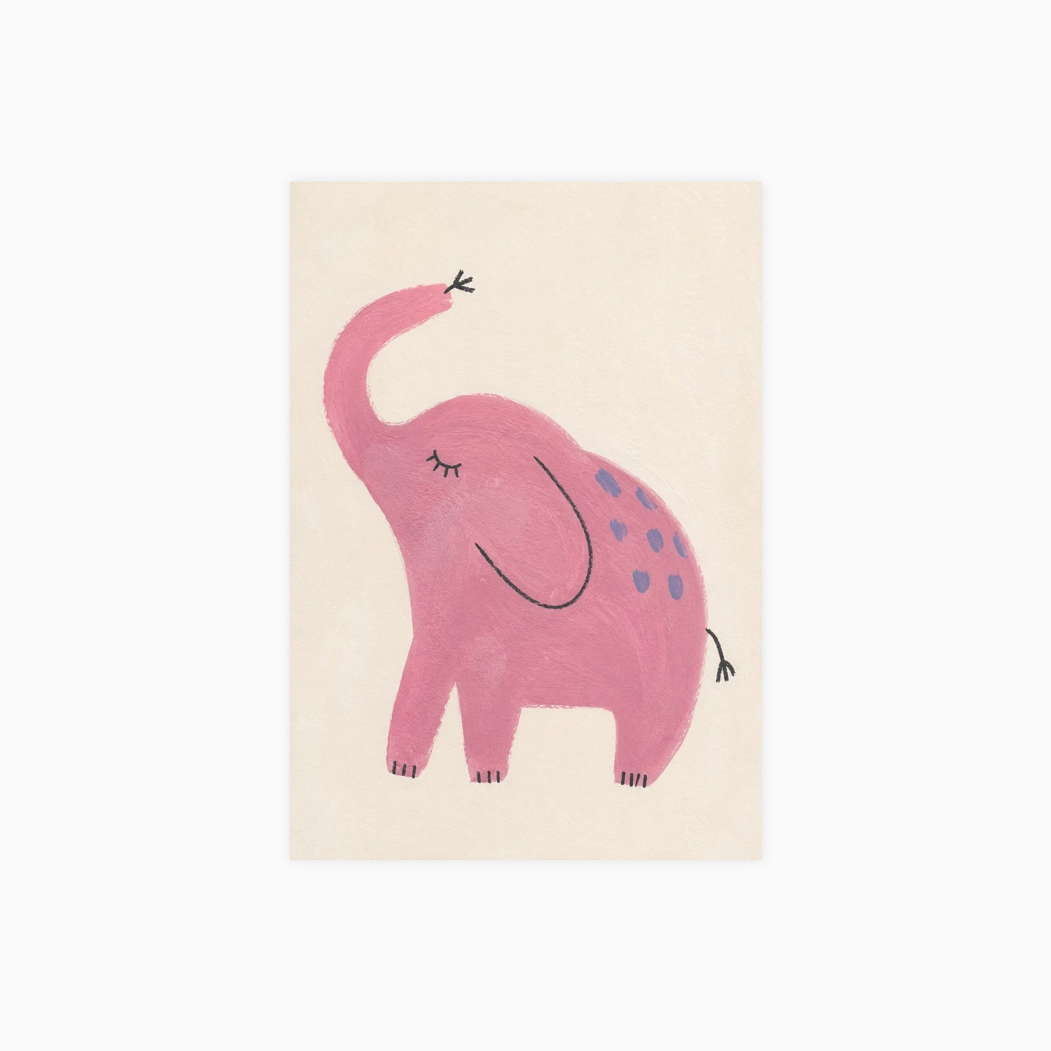 Pink Elephant Poster