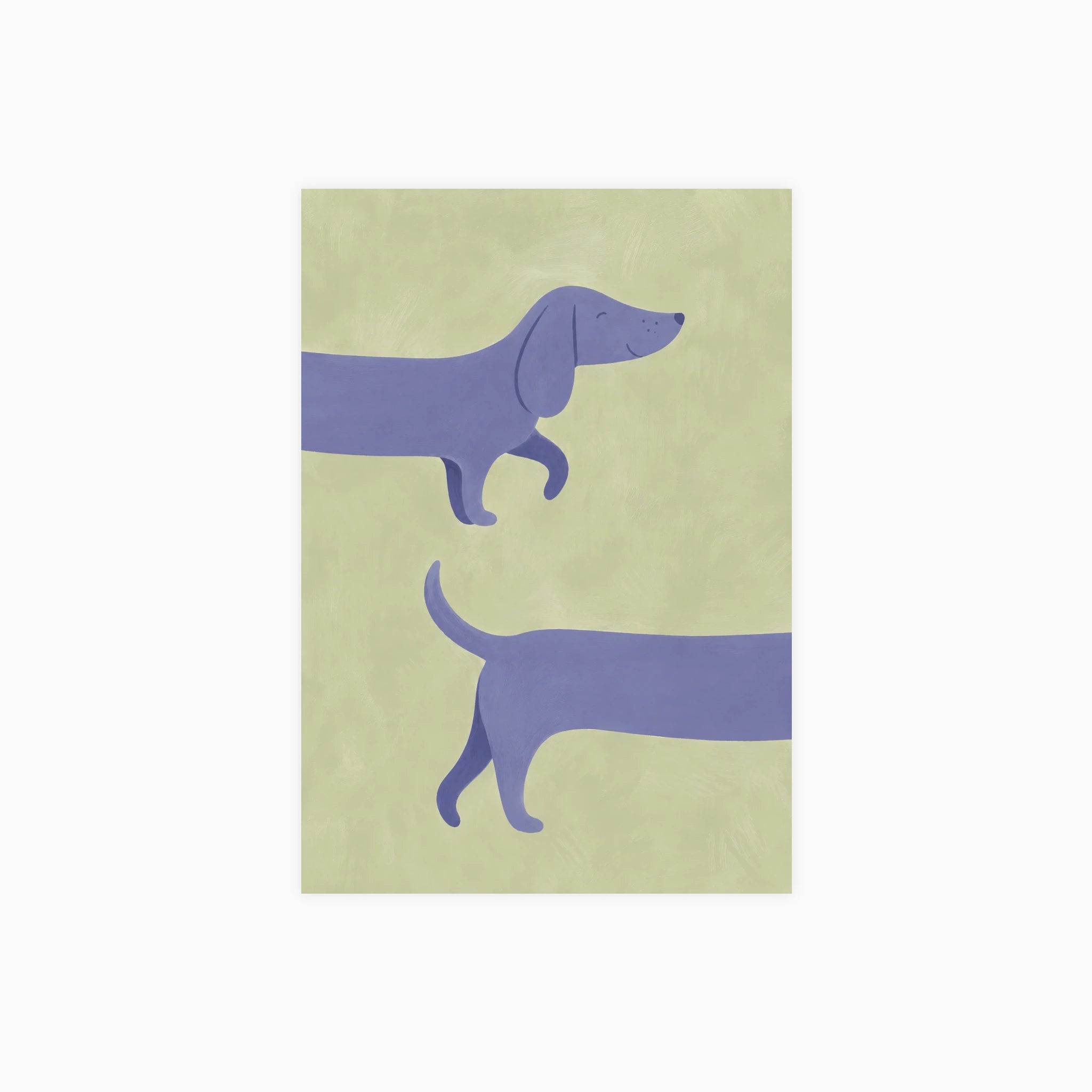 Purple Dog Poster