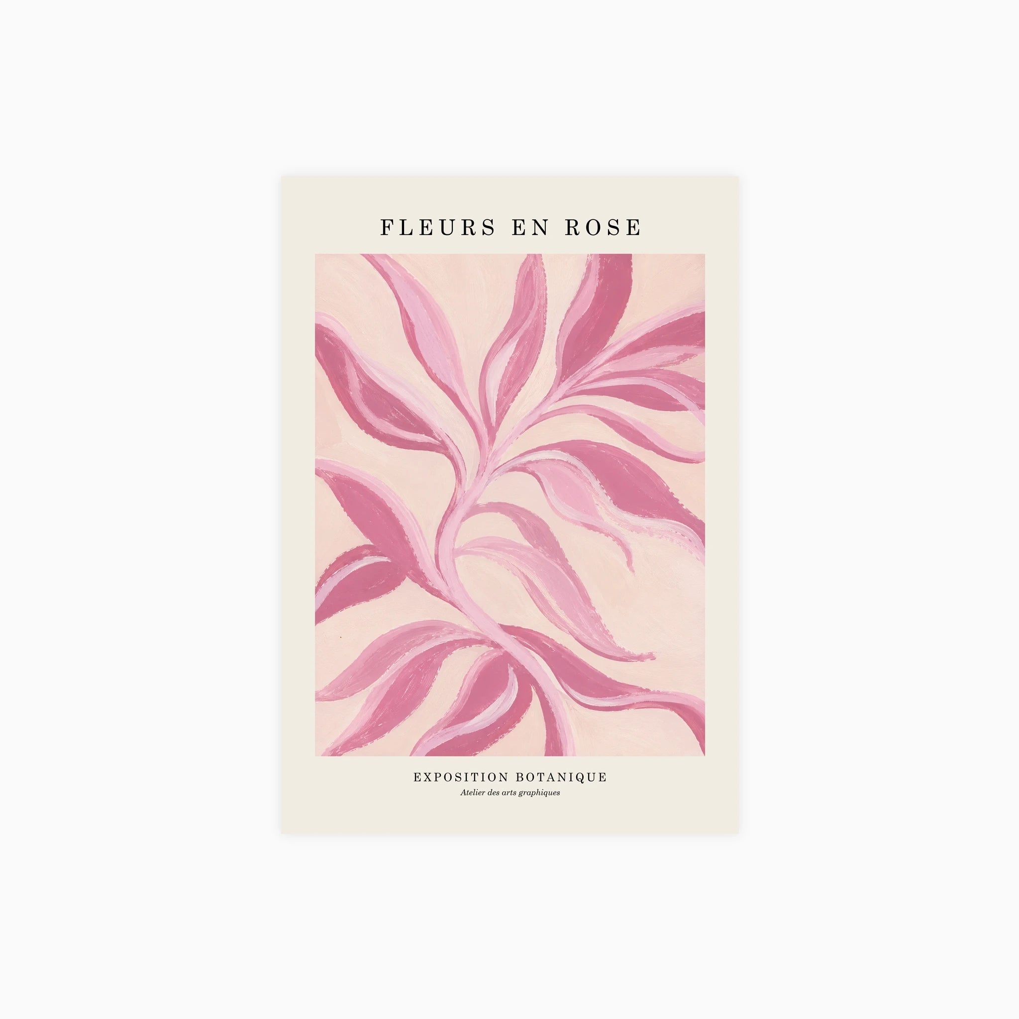 Fleurs en Rose Poster
