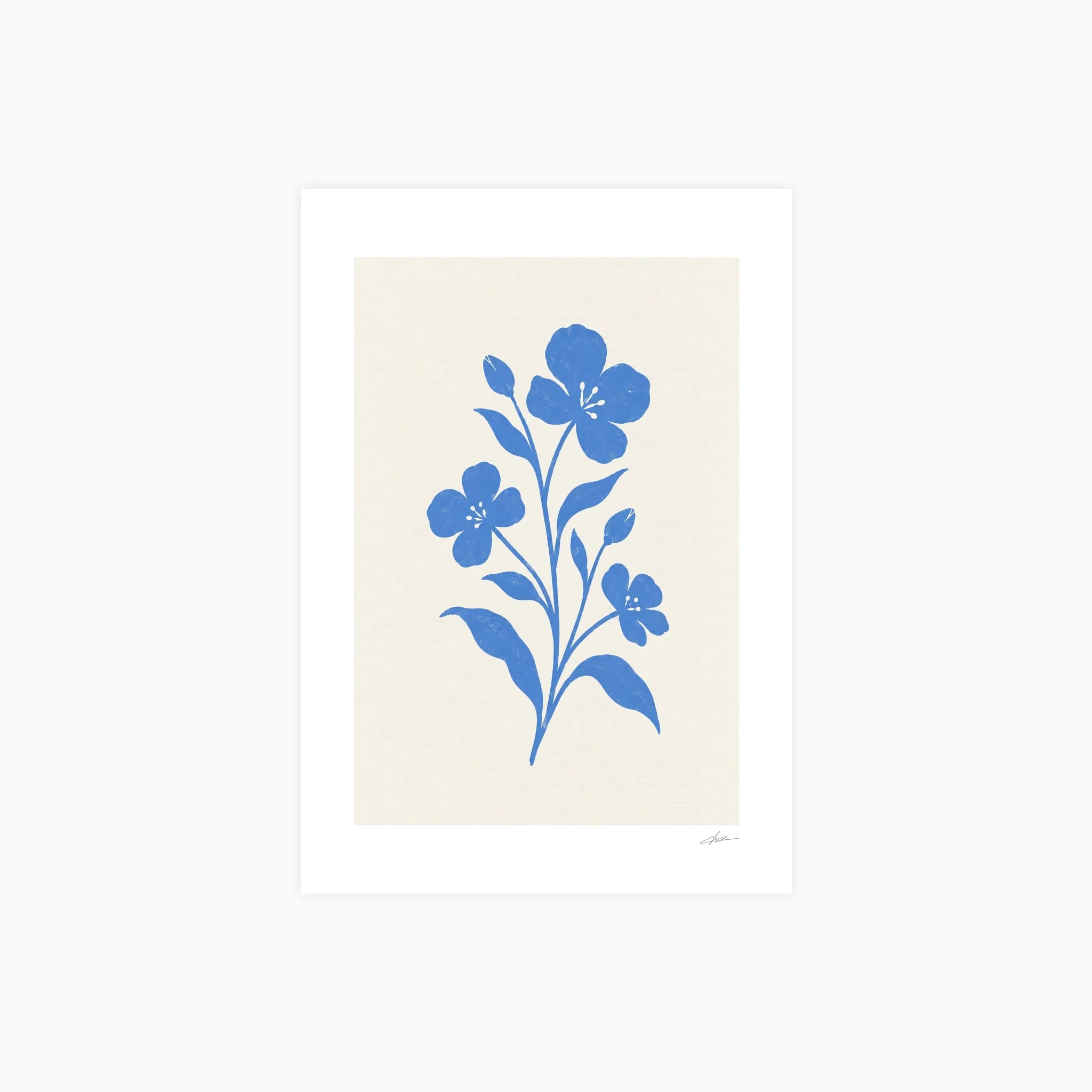 Blue Bloom Poster