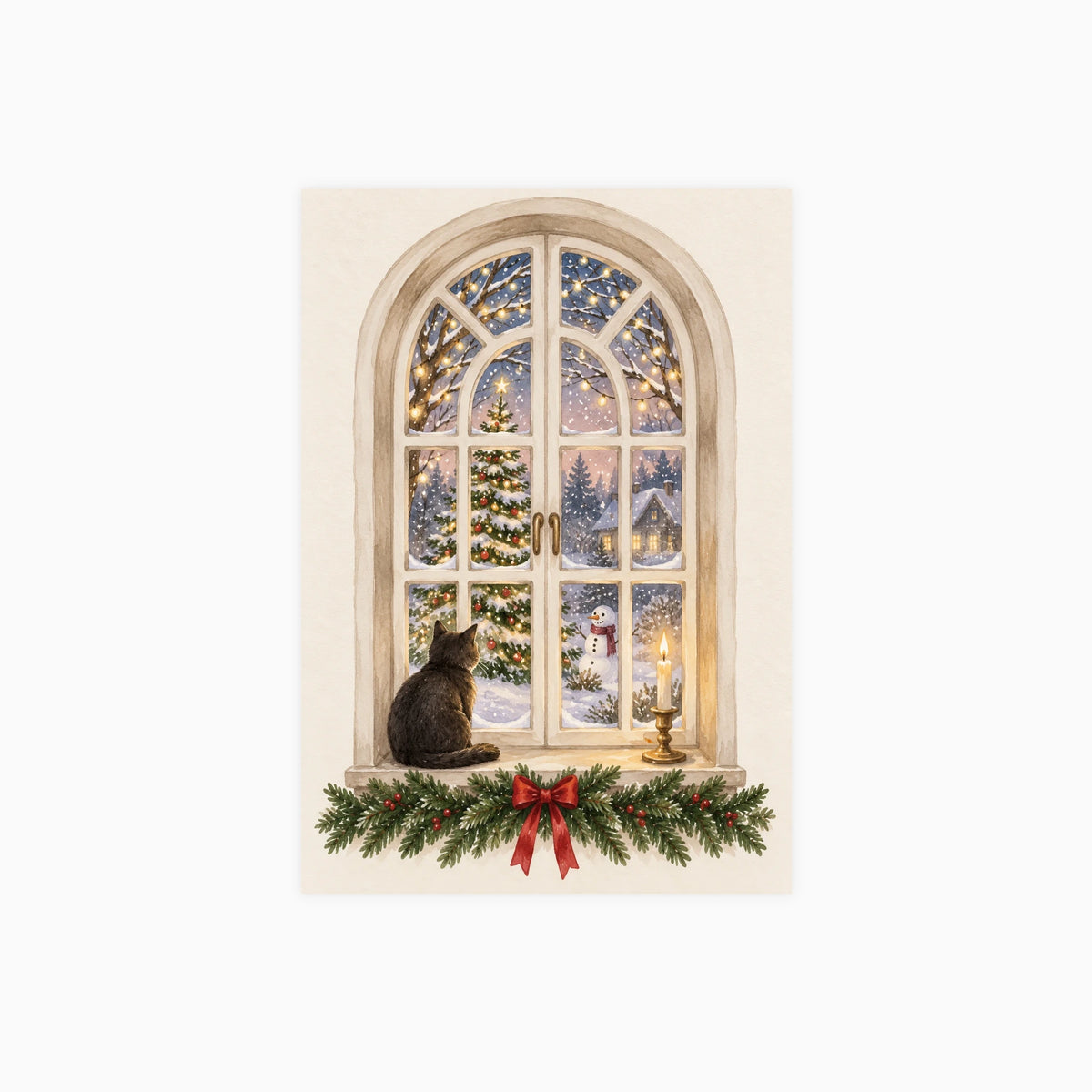 Christmas Window Magic Poster