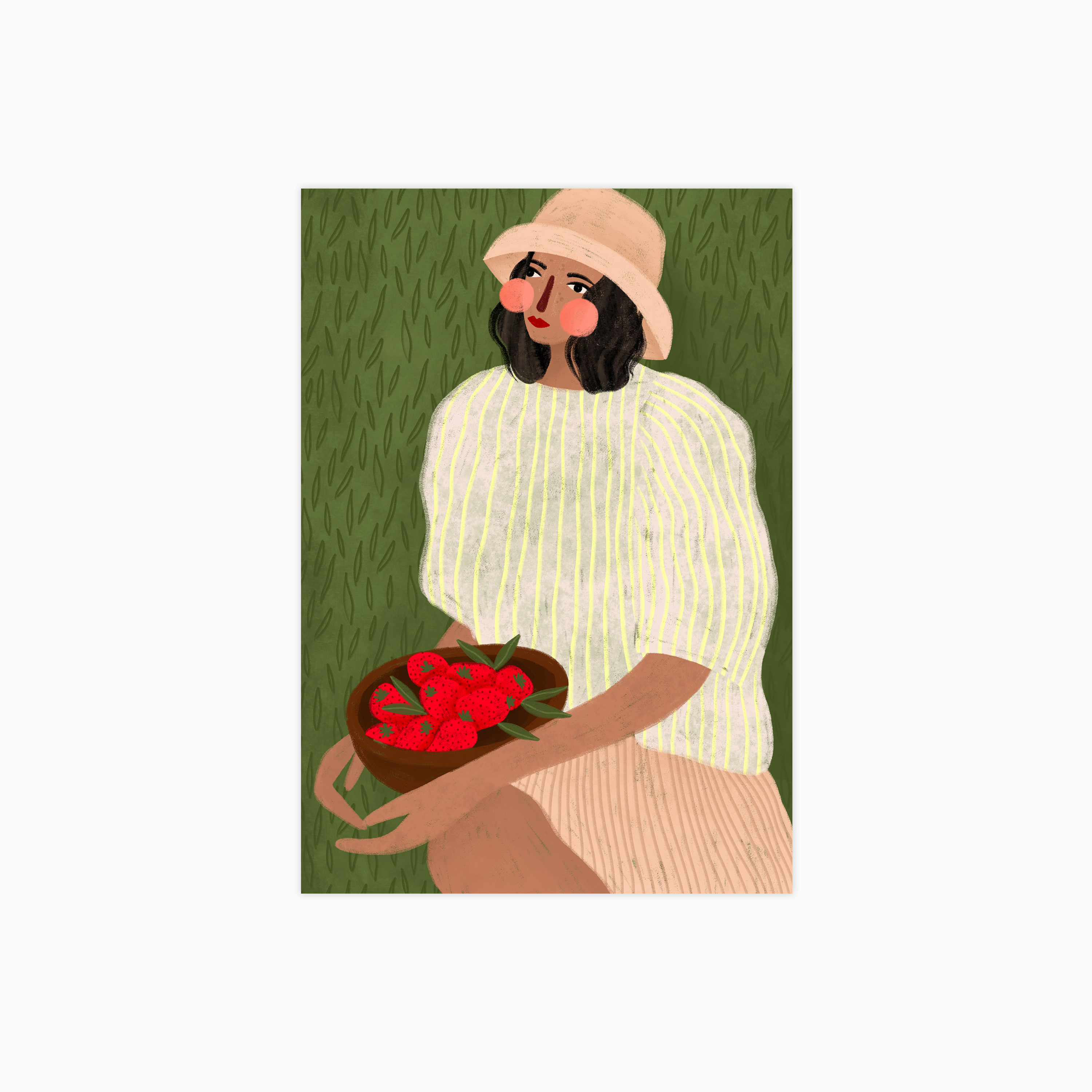 The Woman with the Strawberries Plakat
