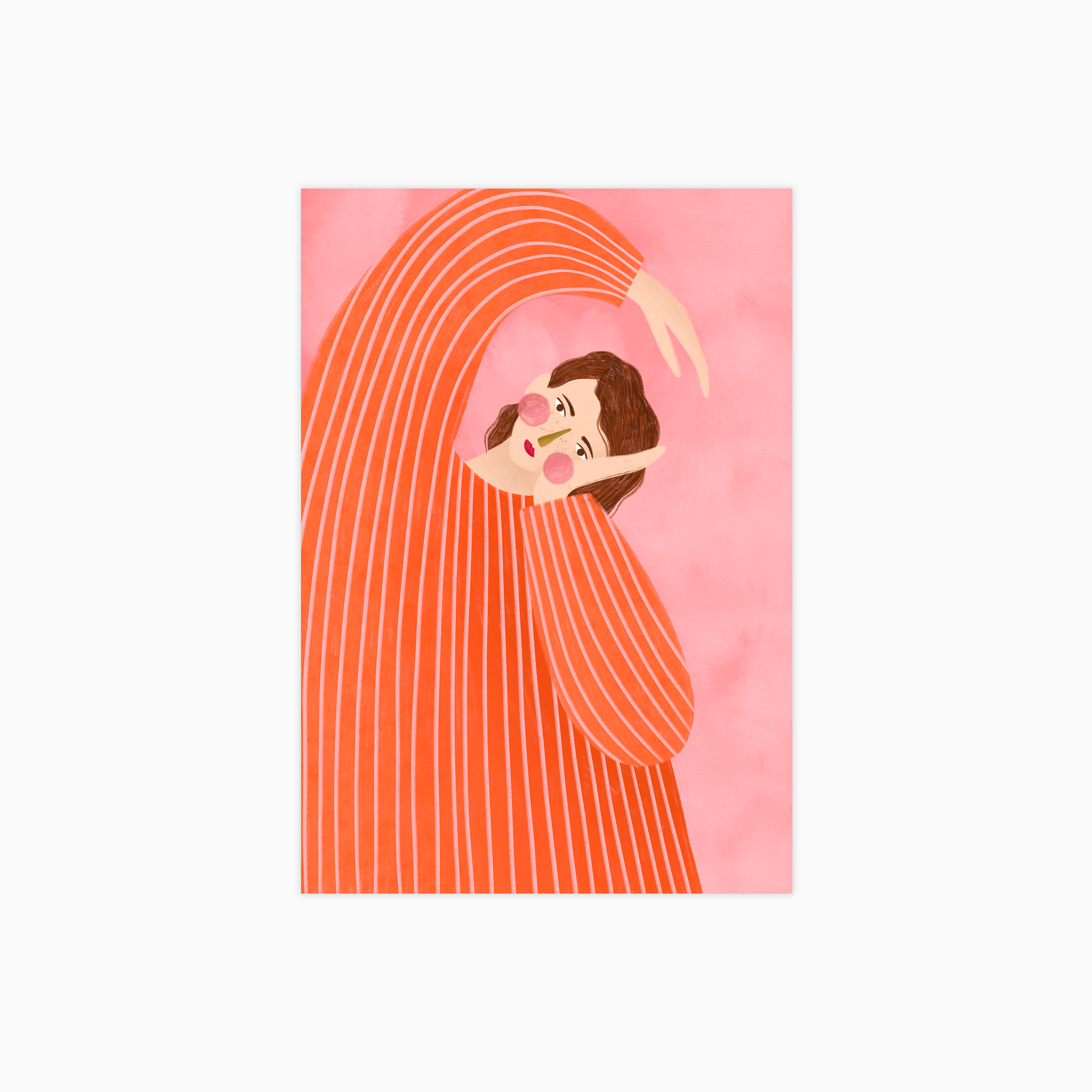 The Woman with the Orange Dress Plakat