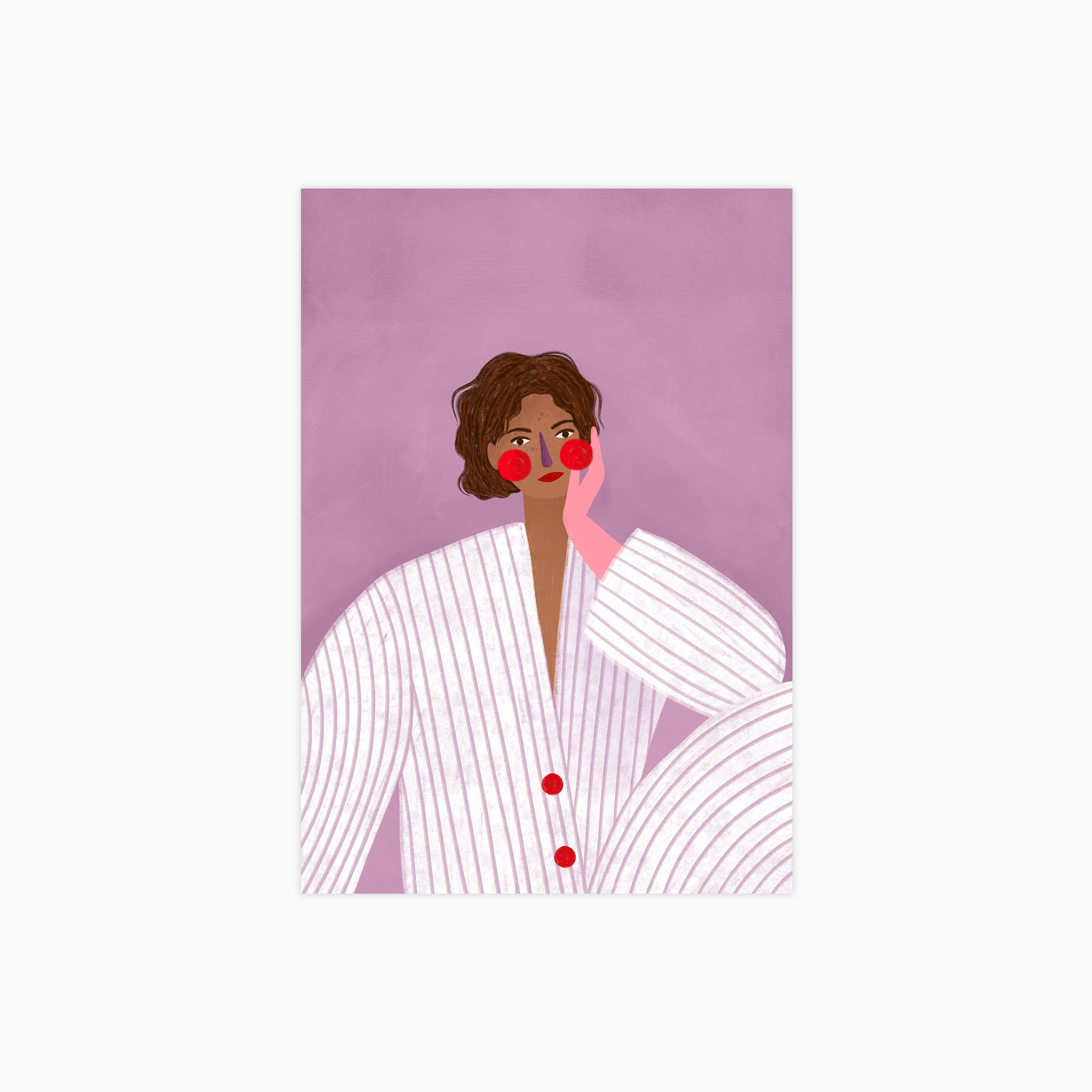 The Woman with the Pink Glove Plakat
