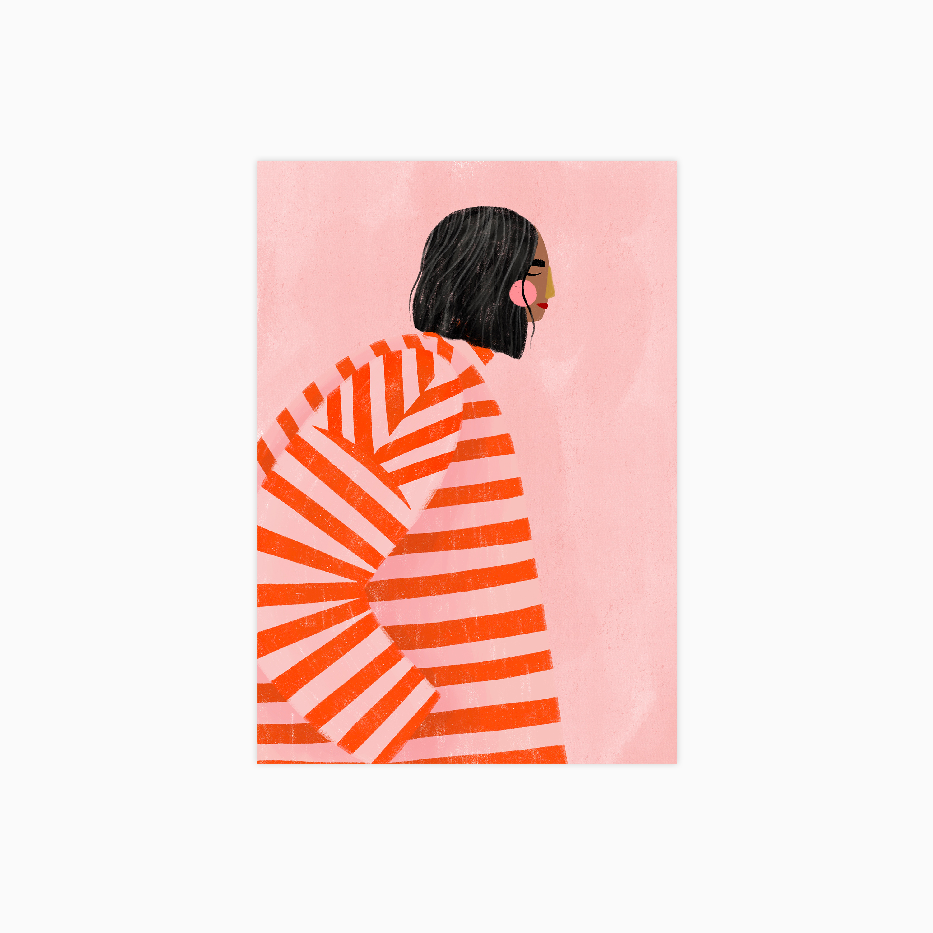 The Woman with the Orange Stripes Plakat