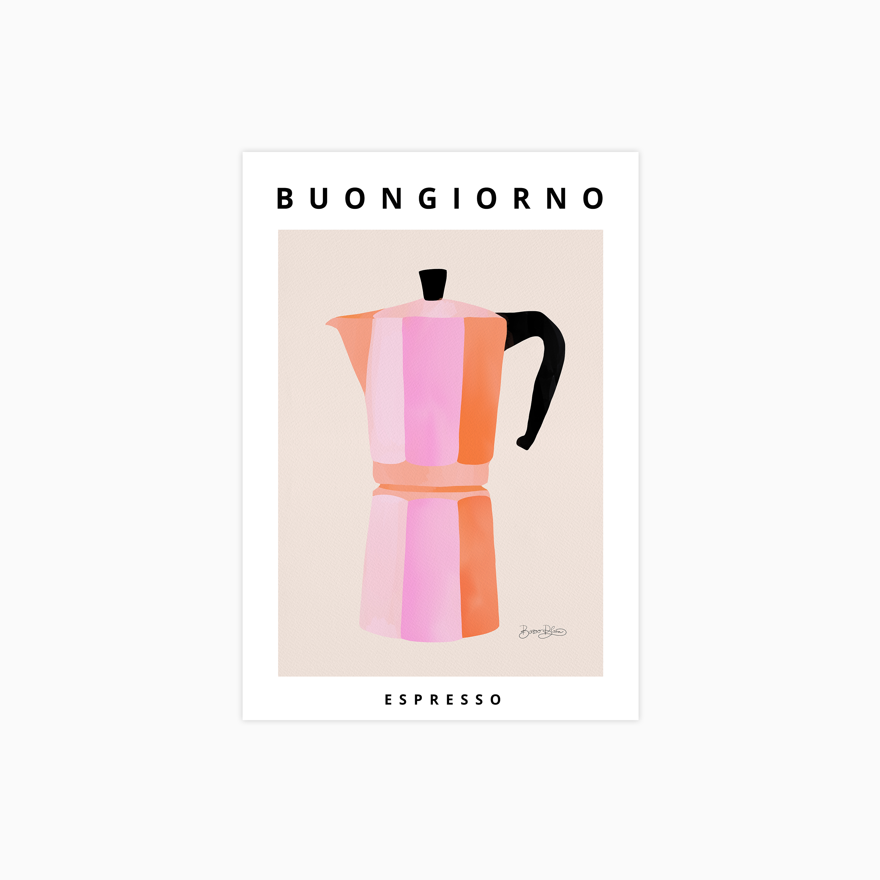Buongiorno Espresso Coffee Plakat