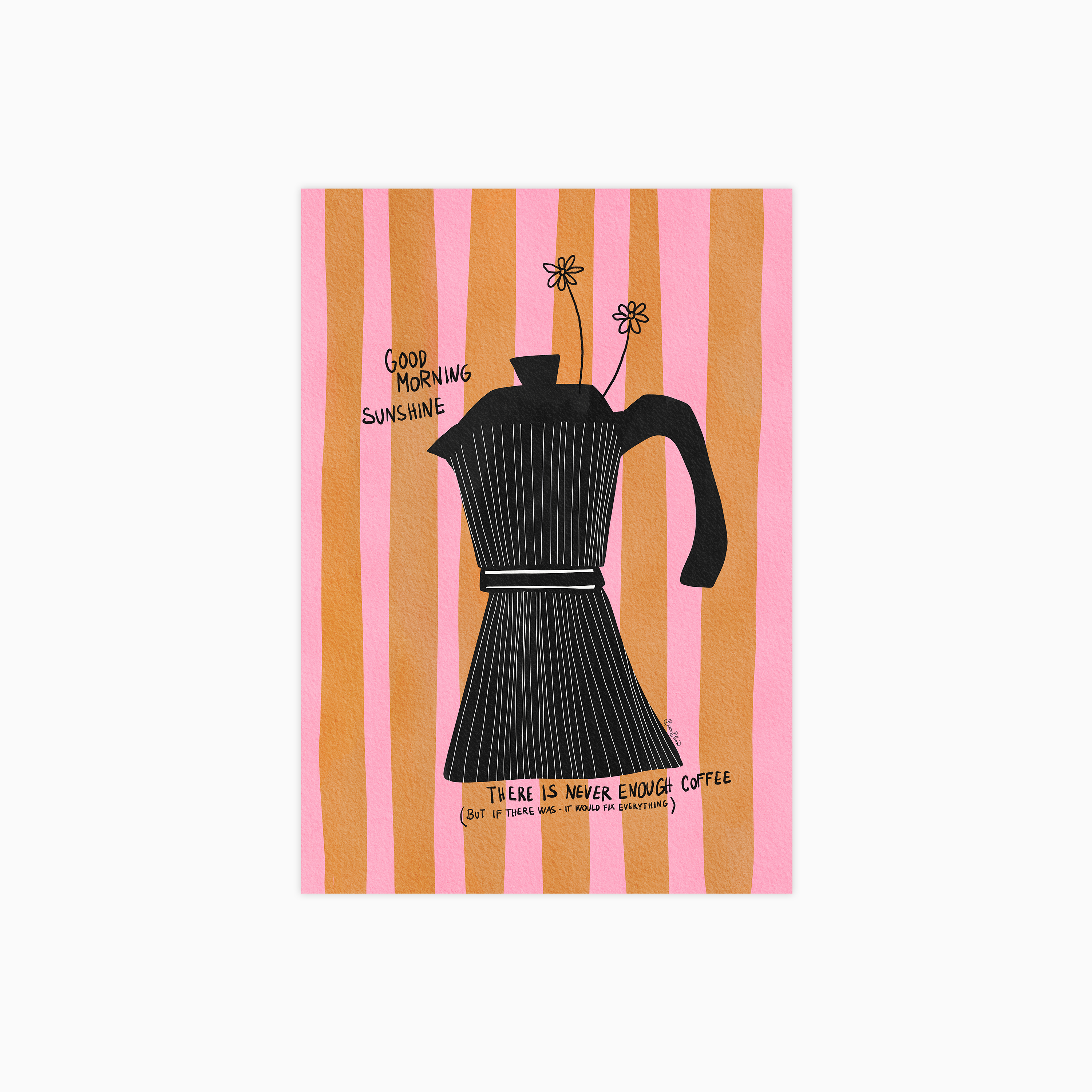 Moka Pot Mornings Plakat