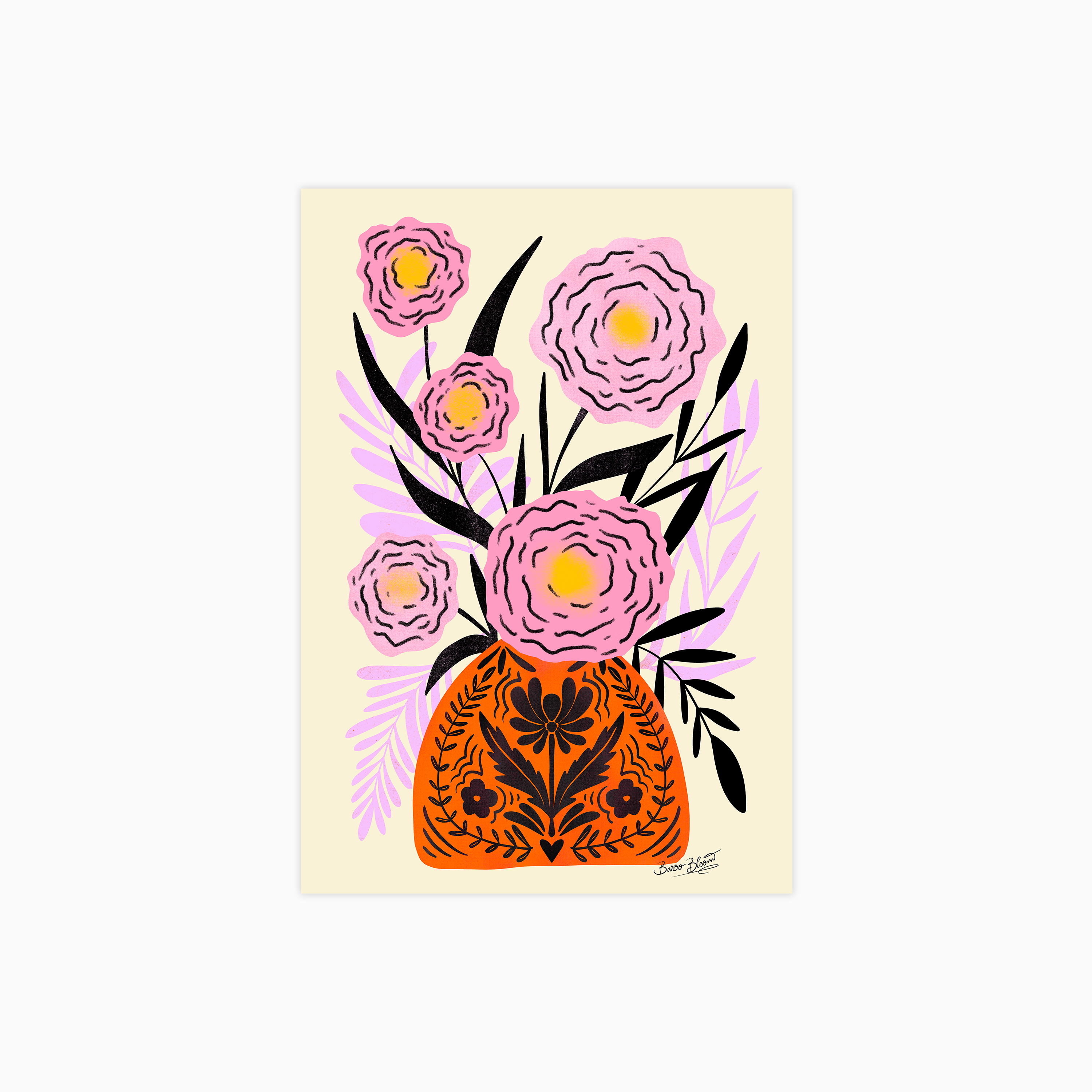 Boho Blossom Plakat