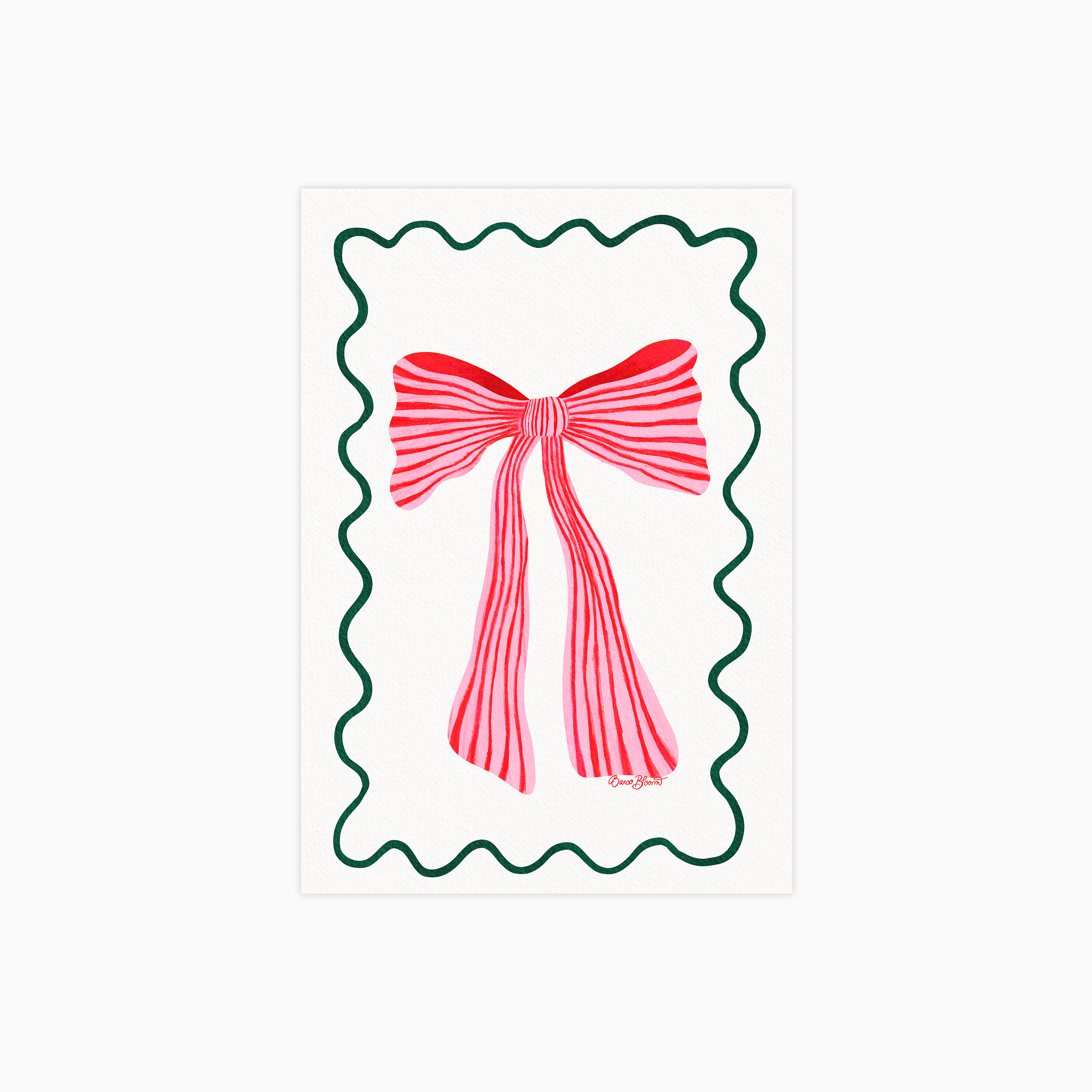 Festive Bow & Ribbon Plakat