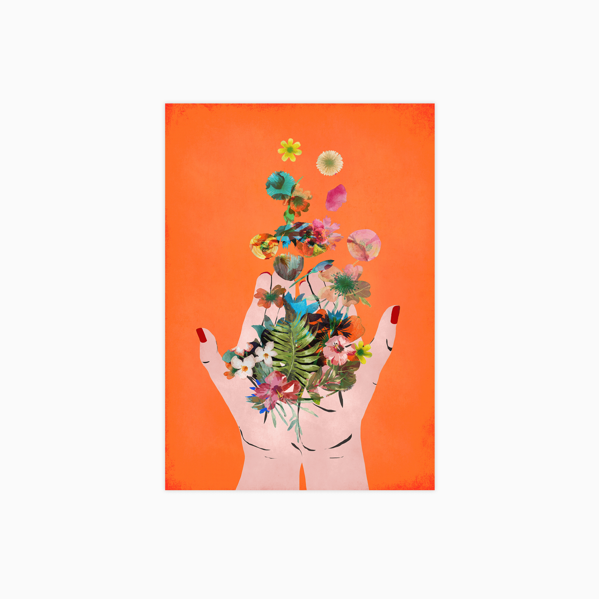 Frida's Hand's Orange Poster
