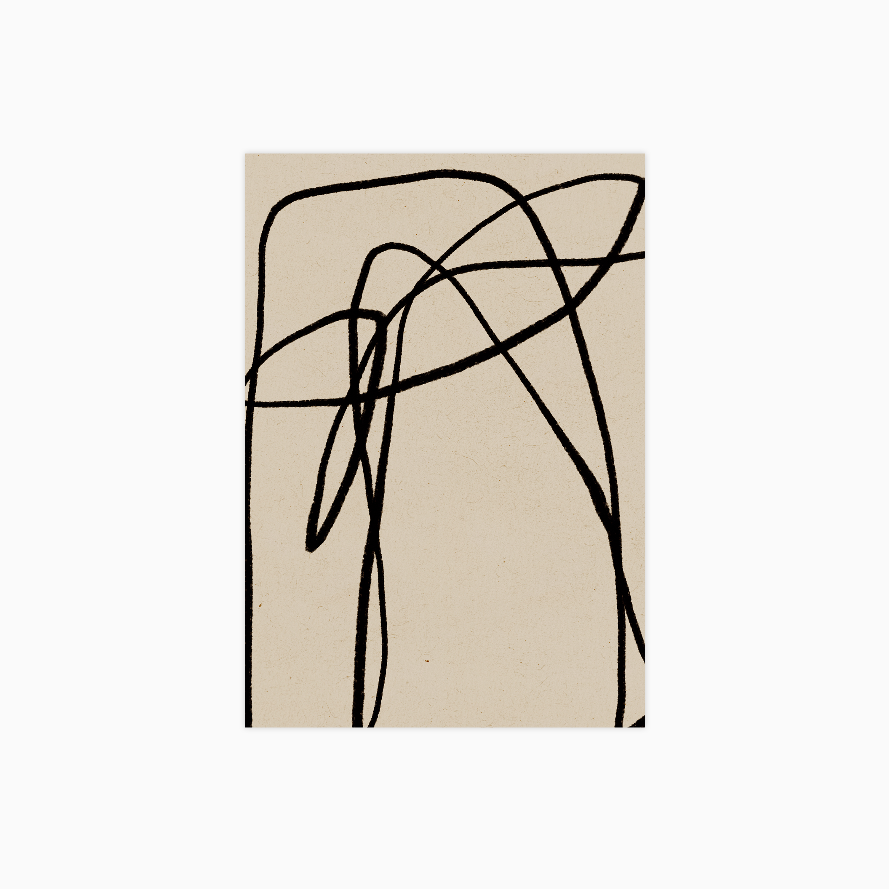 Turned Lines No 01 Poster