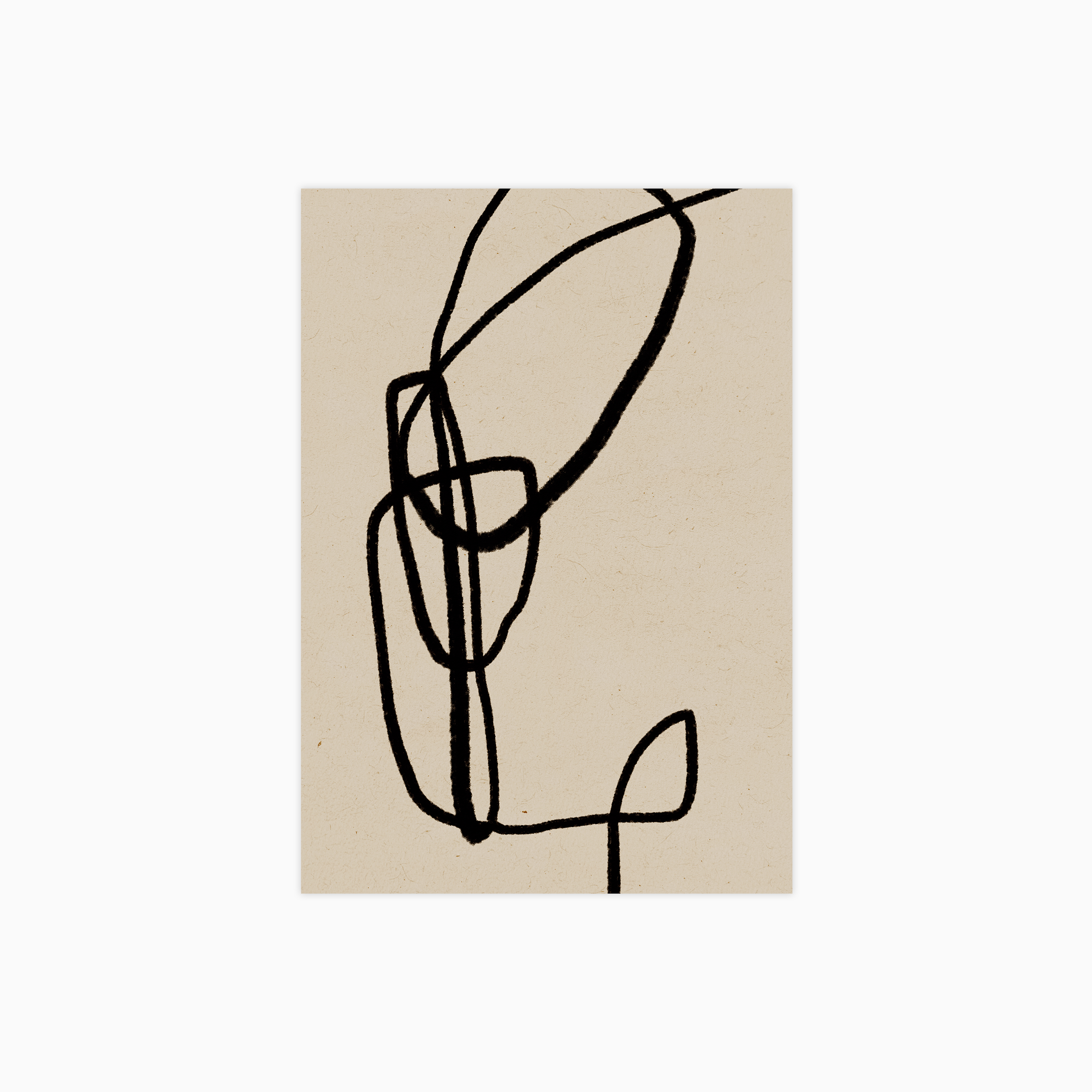 Turned Lines No 02 Poster