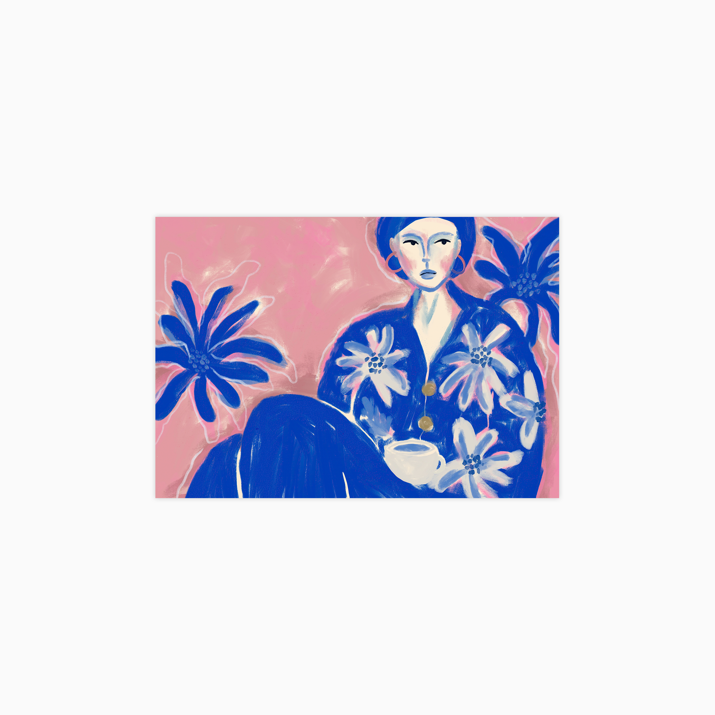 Blue Lady Poster