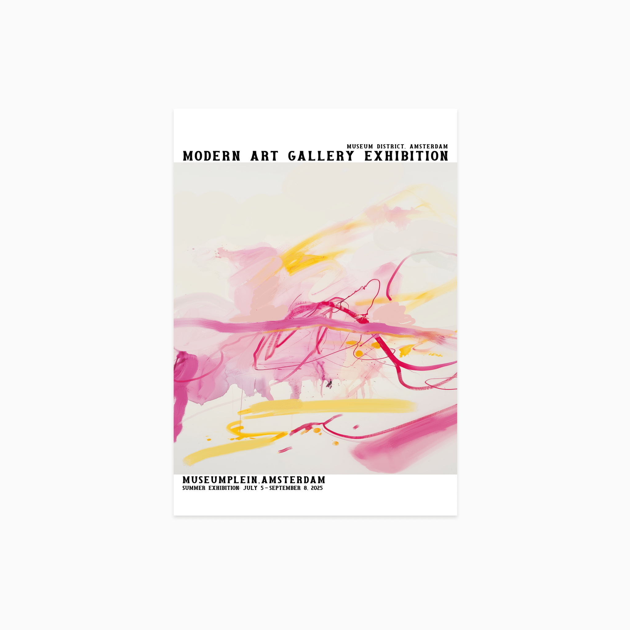 Modern Art Gallery Amsterdam Plakat