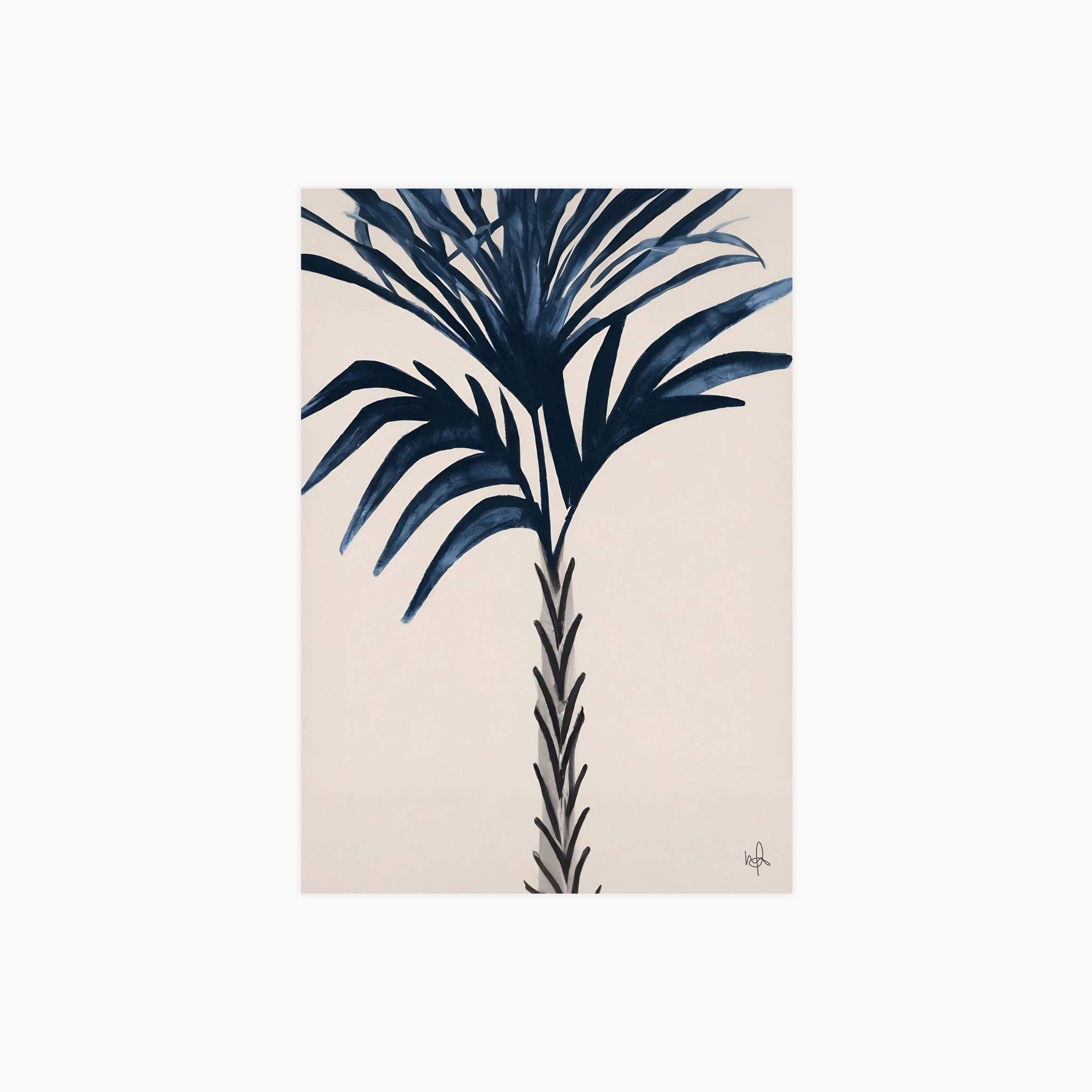 Indigo Palm Love Plakat