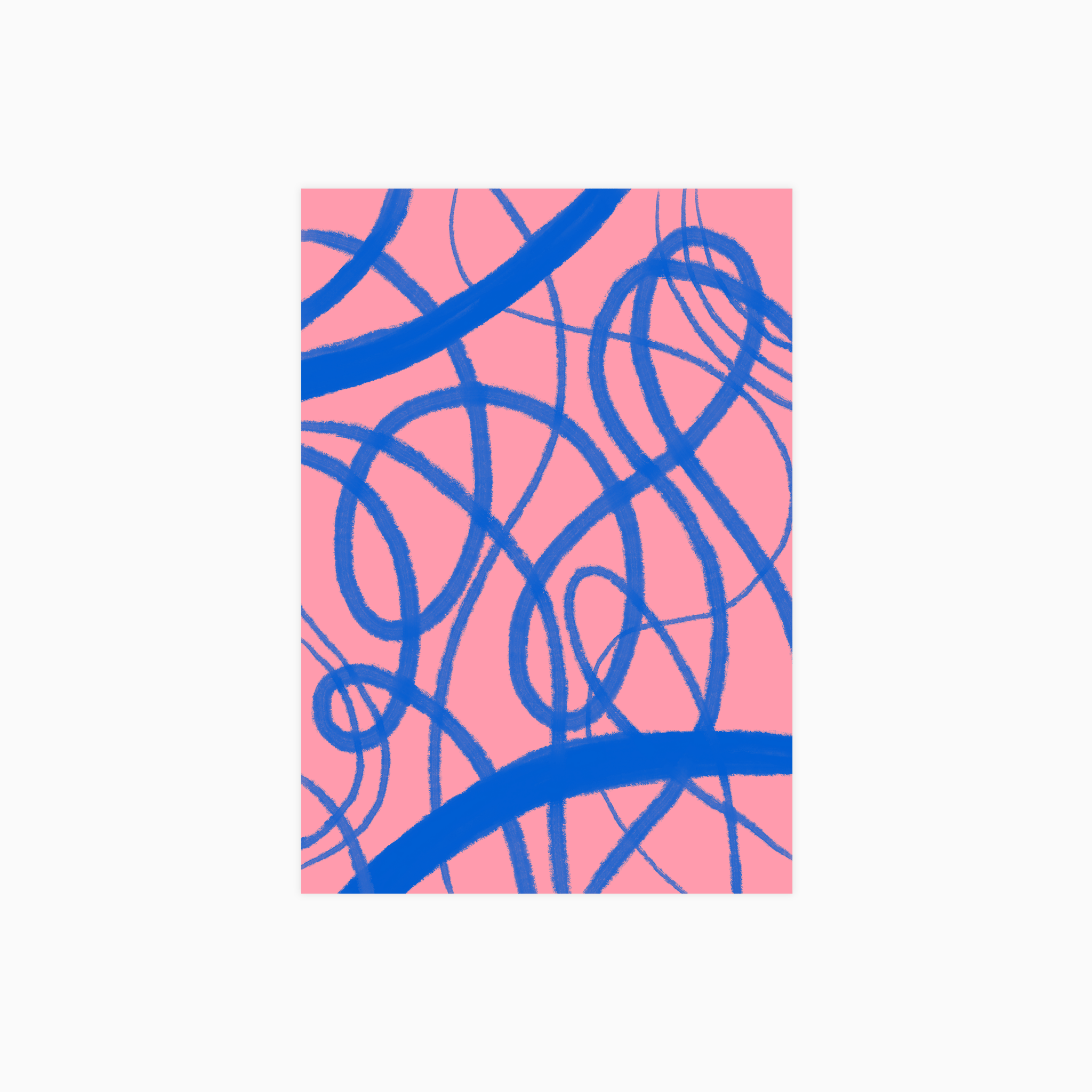 Blue Swirl Poster