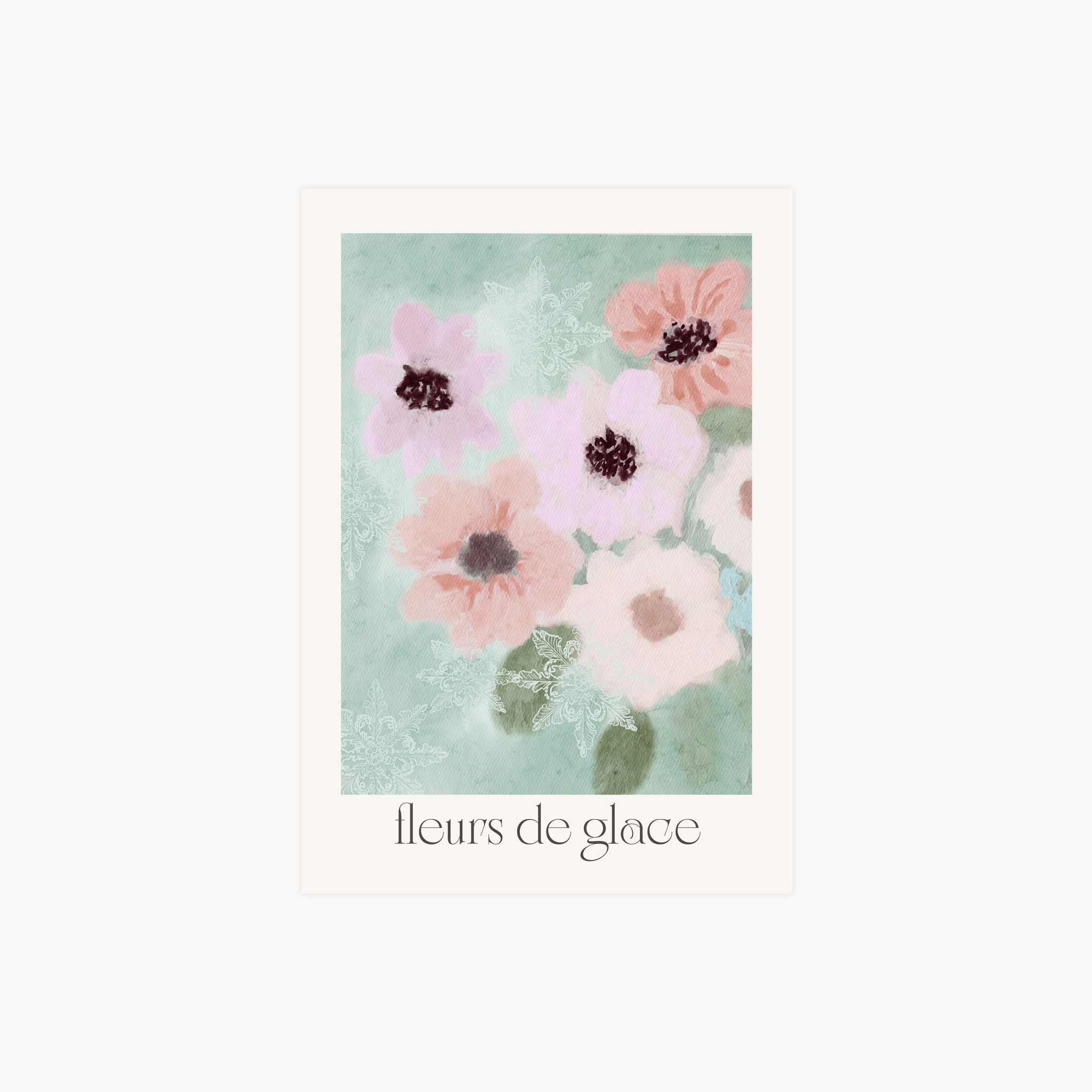 Fleurs De Glace Plakat